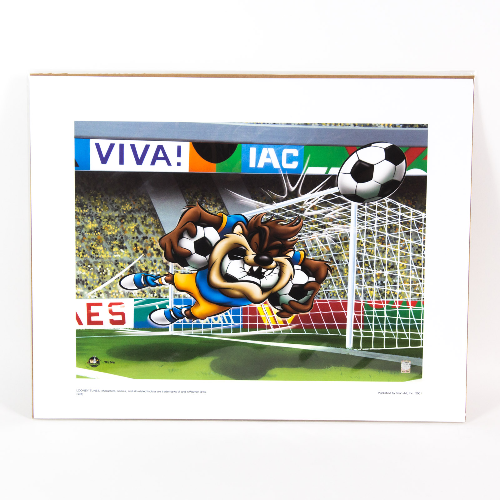 Looney Tunes "Taz Soccer" Giclee Print