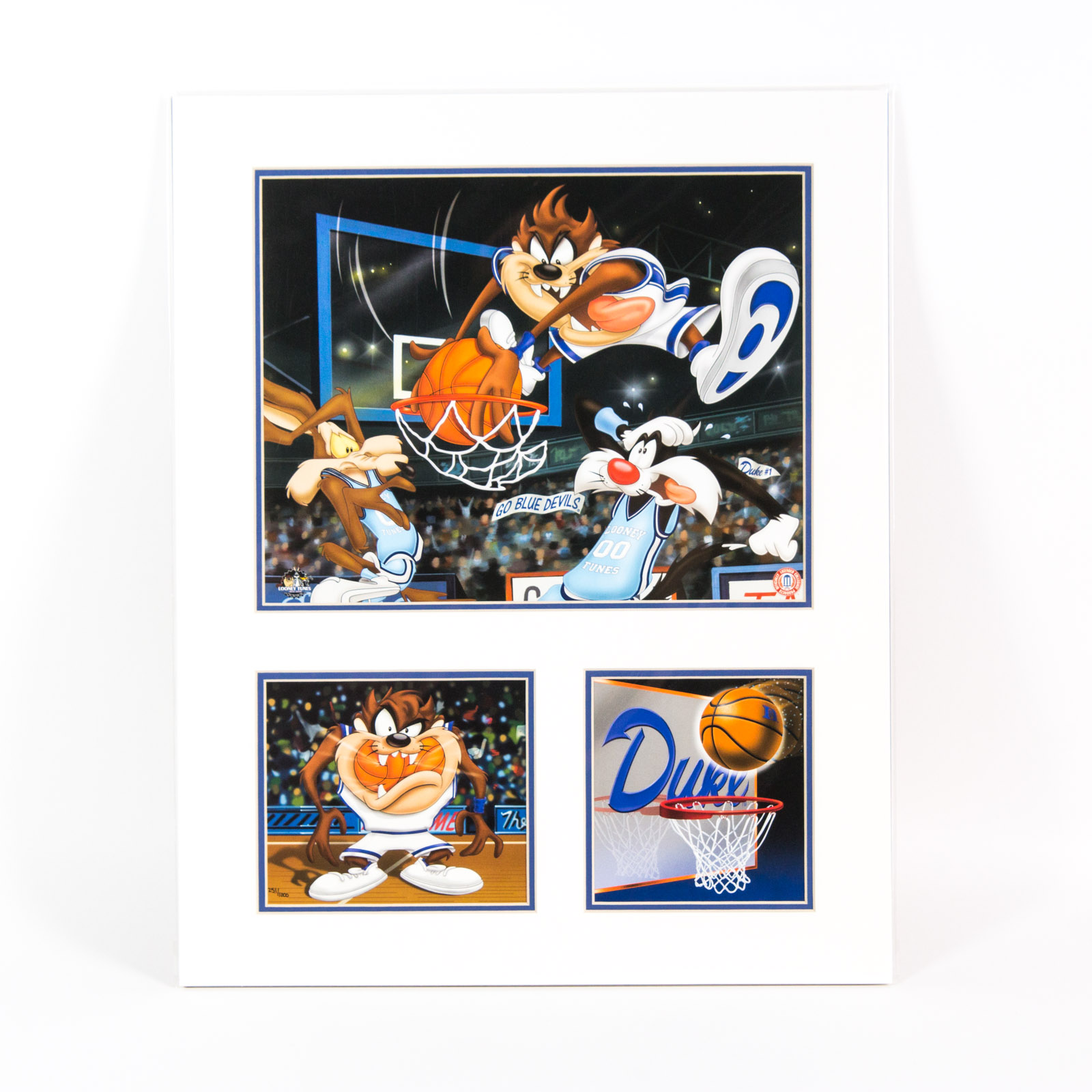 Looney Tunes "Slam Dunk" Duke University Offset Lithograph
