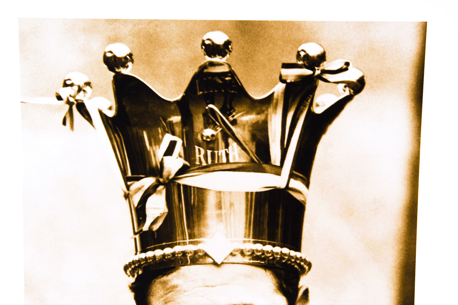 "King of Baseball" Fuji Crystal Archival Photograph with Facsimile Babe Ruth Signature