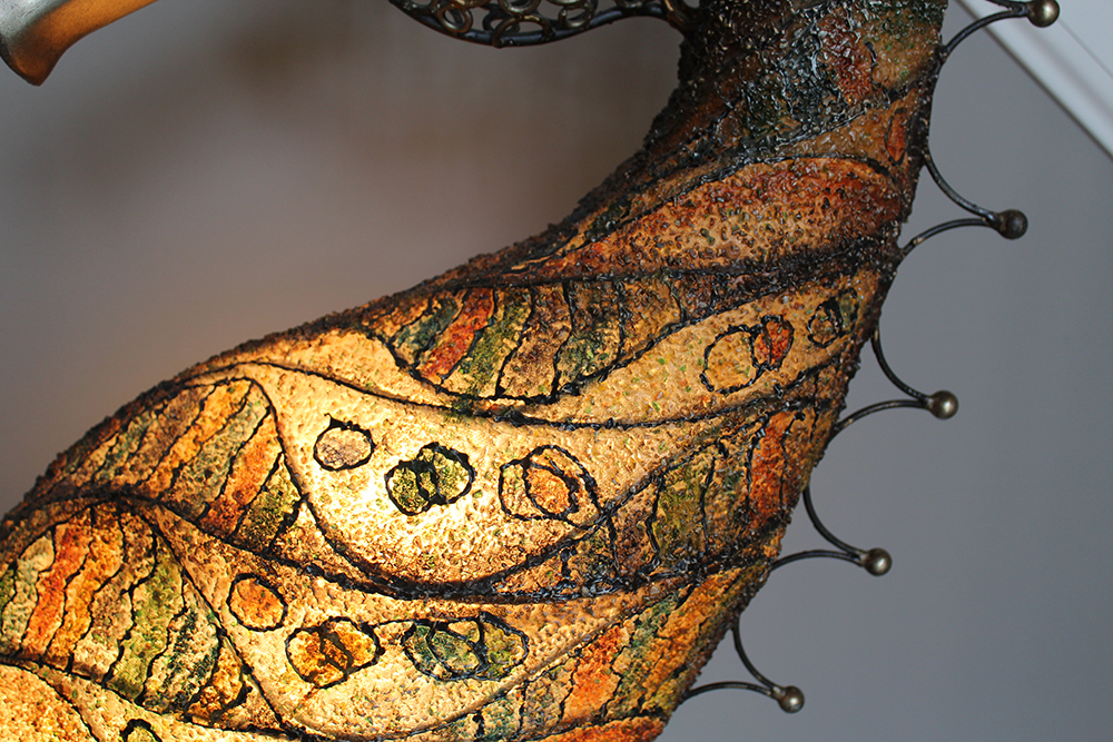 Sculptural Seahorse Floor Lamp