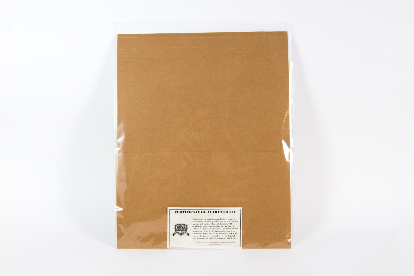 "King of Baseball" Fuji Crystal Archival Photograph with Facsimile Babe Ruth Signature