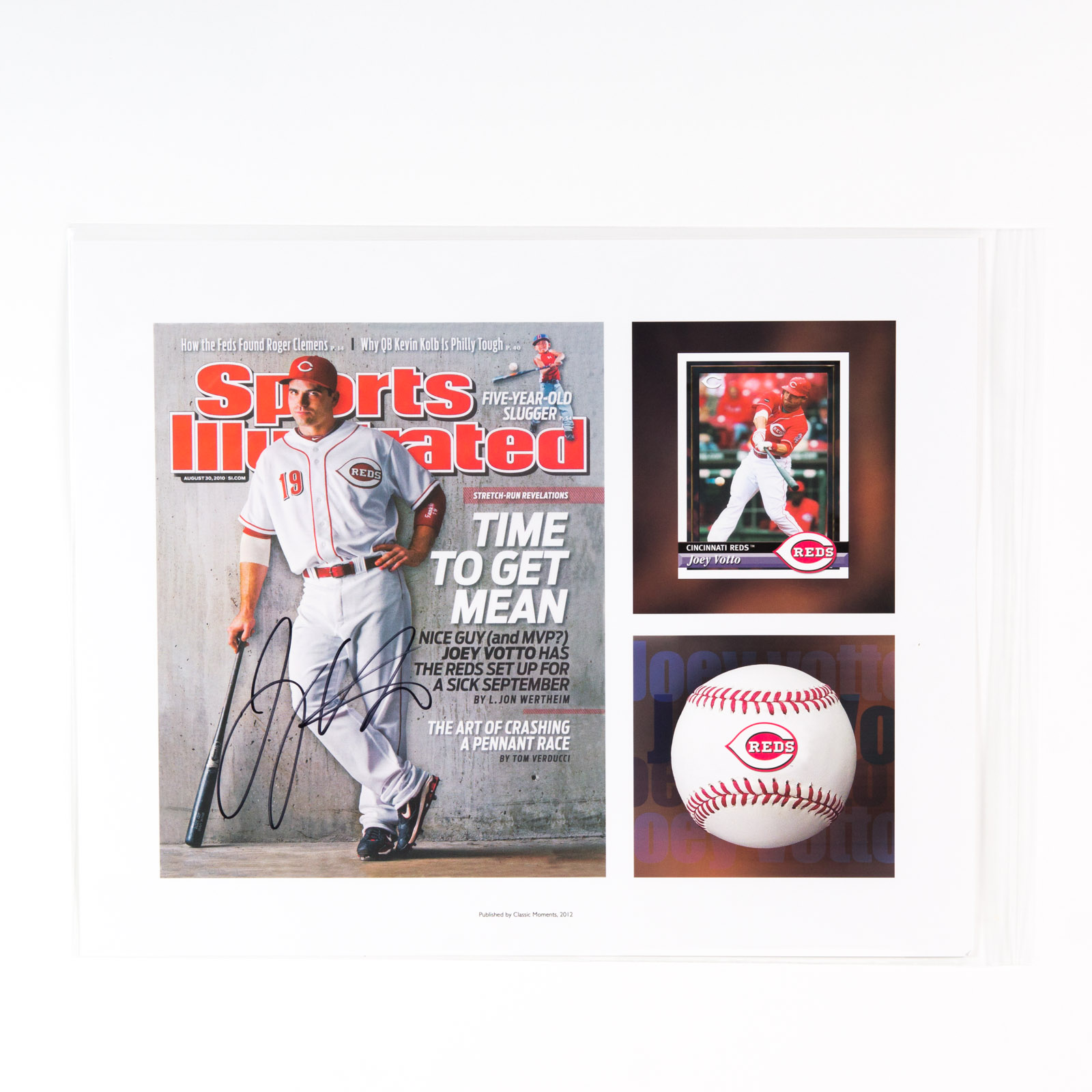 Joey Votto Signed Cincinnati Reds Lithograph