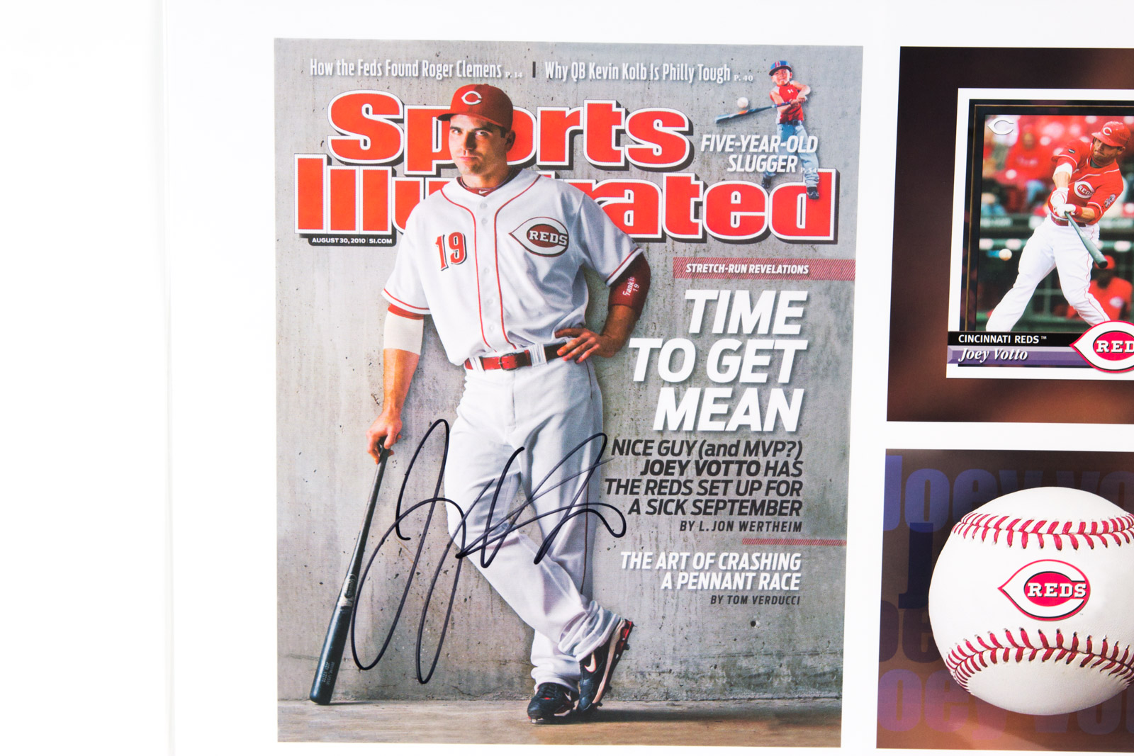 Joey Votto Signed Cincinnati Reds Lithograph