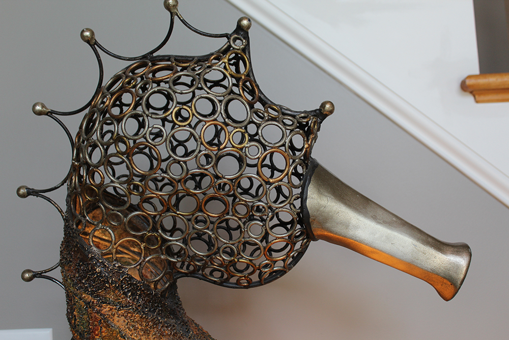 Sculptural Seahorse Floor Lamp