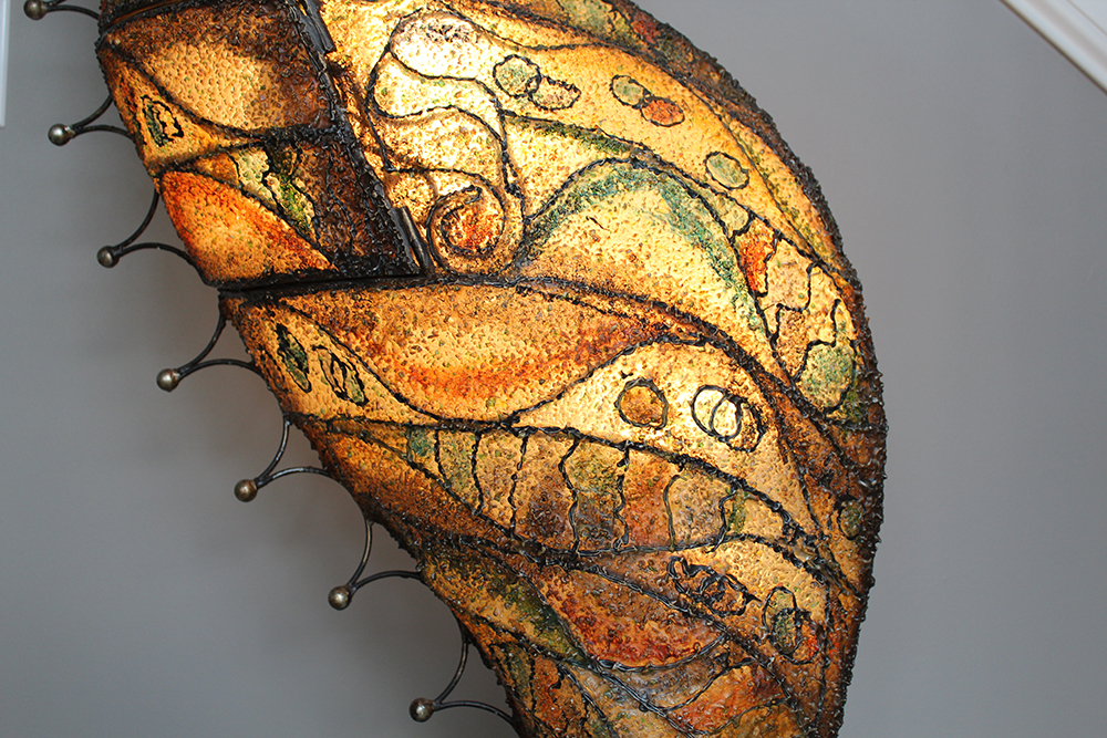 Sculptural Seahorse Floor Lamp
