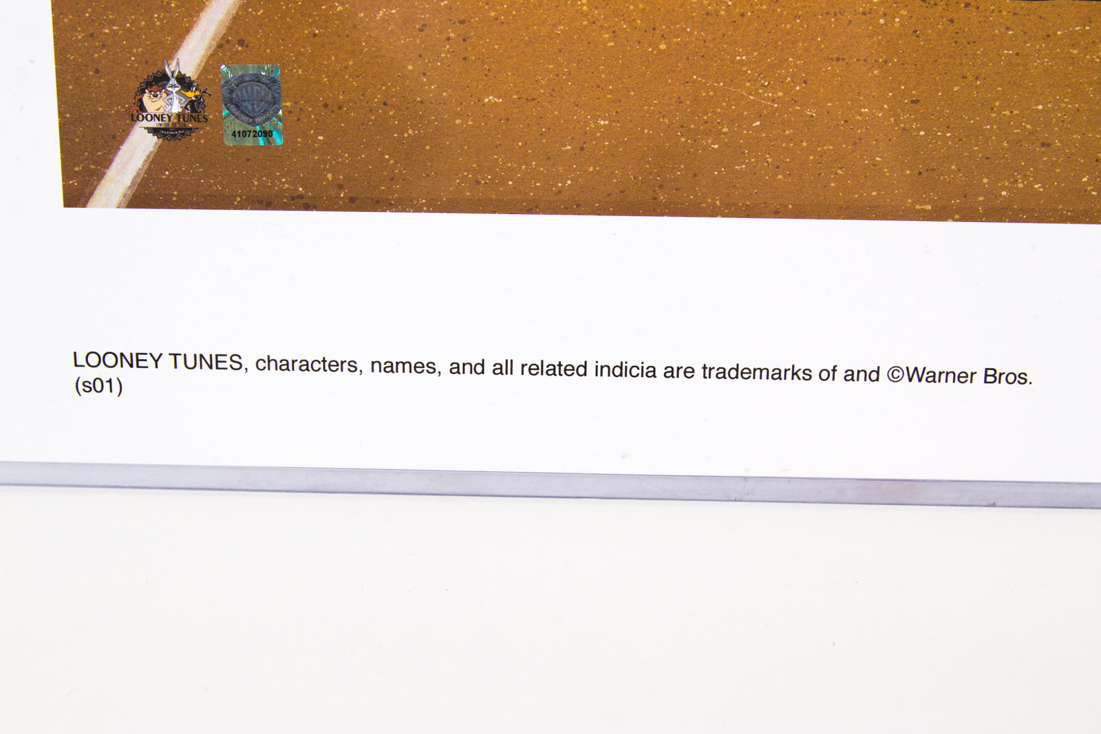 Looney Tunes "At the Plate" Chicago Cubs Lithograph