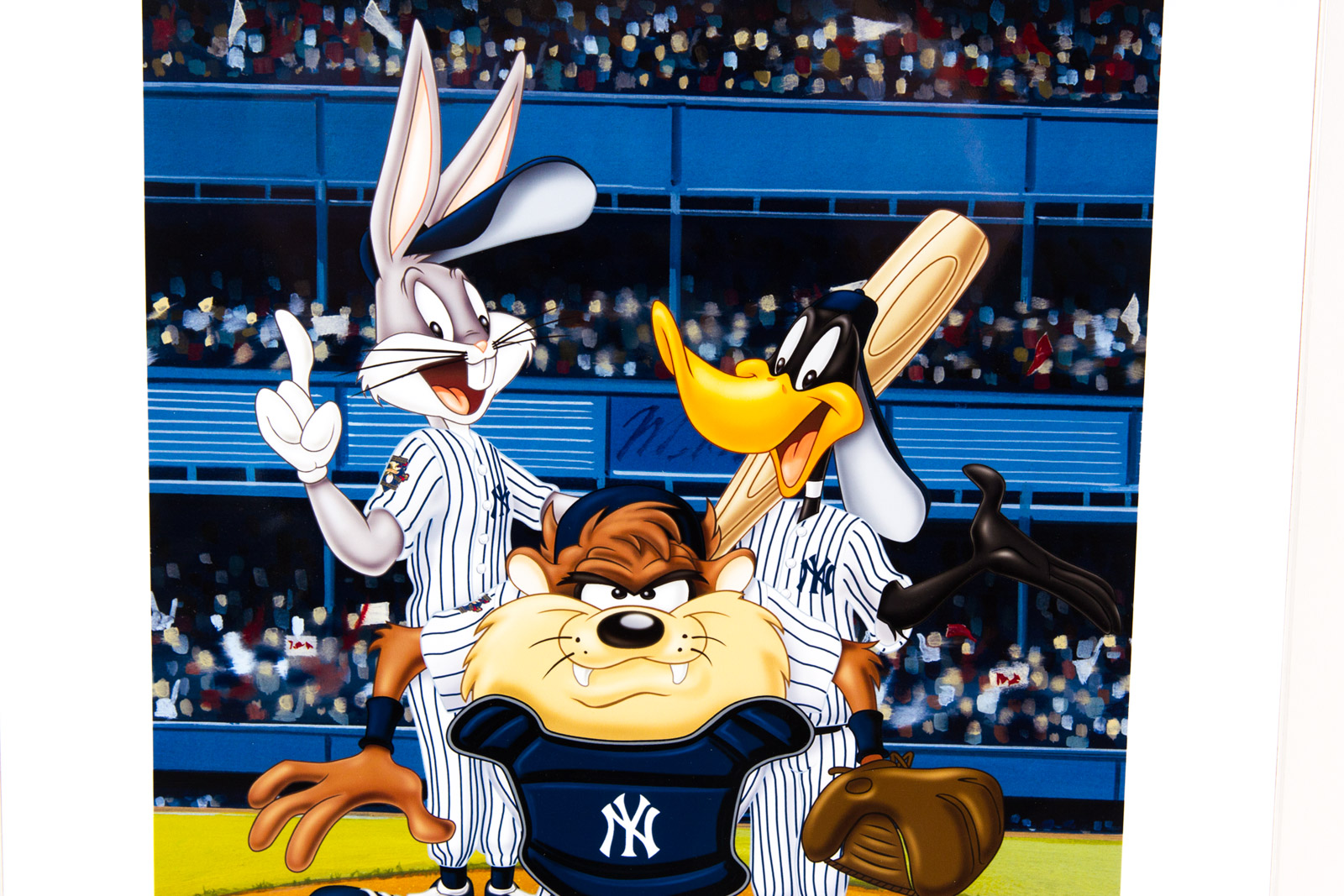 Looney Tunes "At the Plate" New York Yankees Lithograph