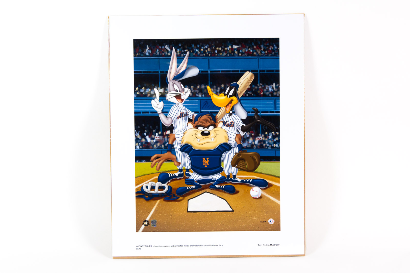 Looney Tunes "At the Plate" New York Mets Lithograph