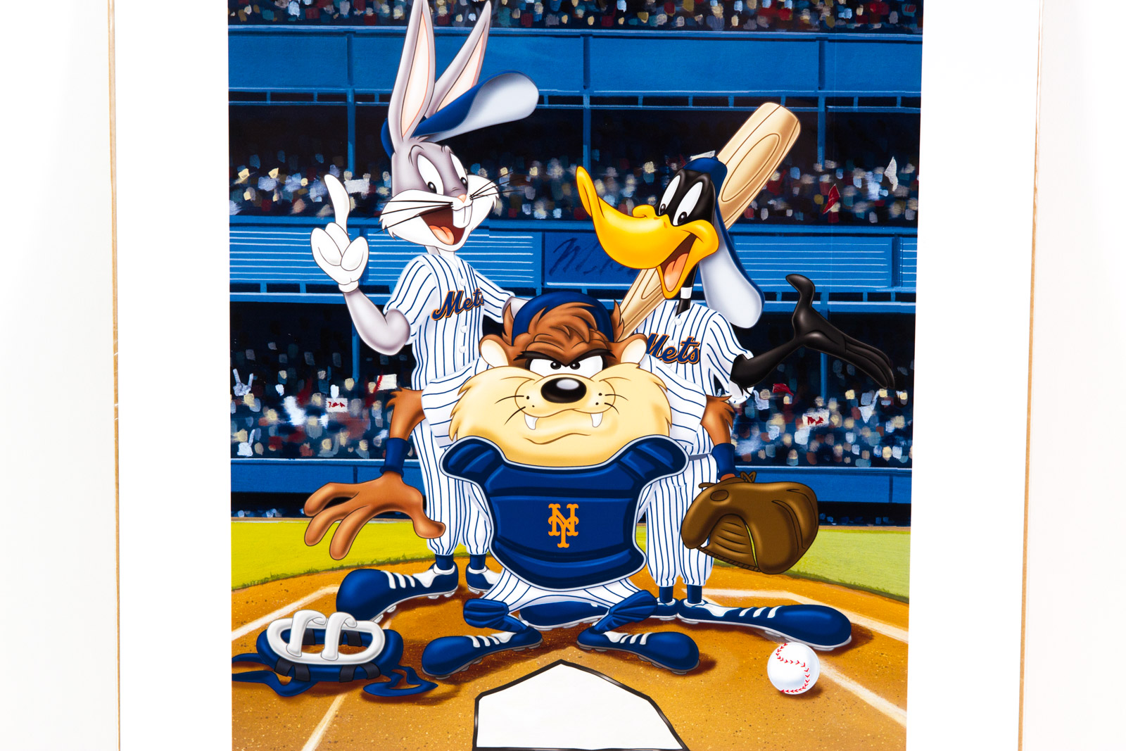 Looney Tunes "At the Plate" New York Mets Lithograph