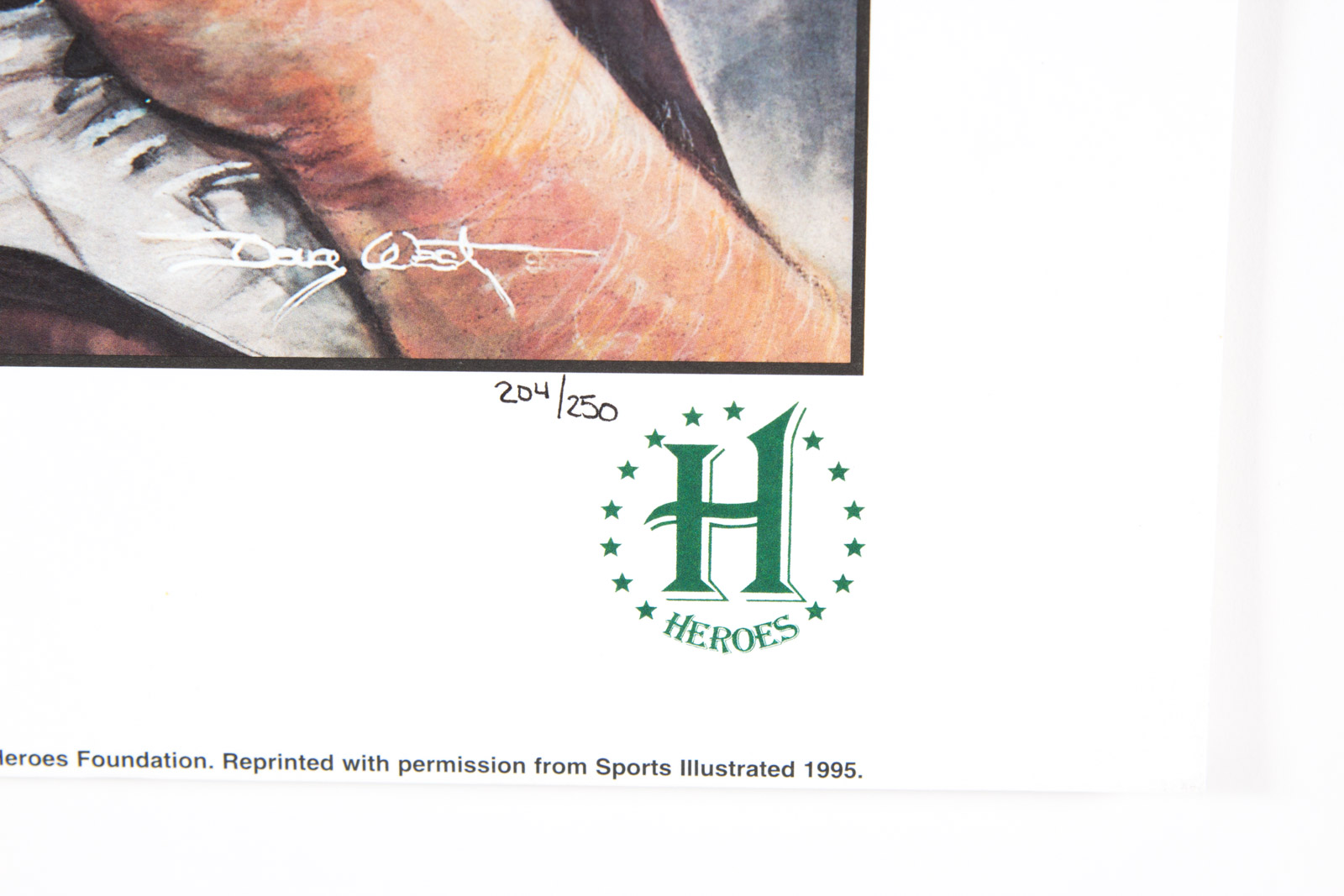 After Doug West Color Lithograph "A Quarterback's Crusade" Signed by Boomer Esiason