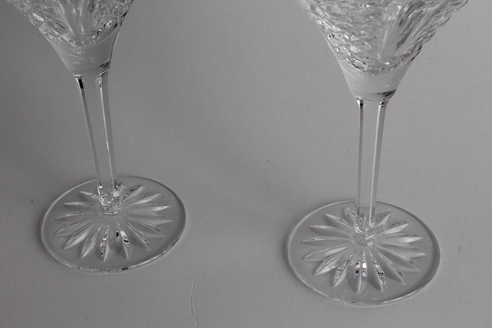 Waterford Signature "Desmond" Crystal Martini Glasses
