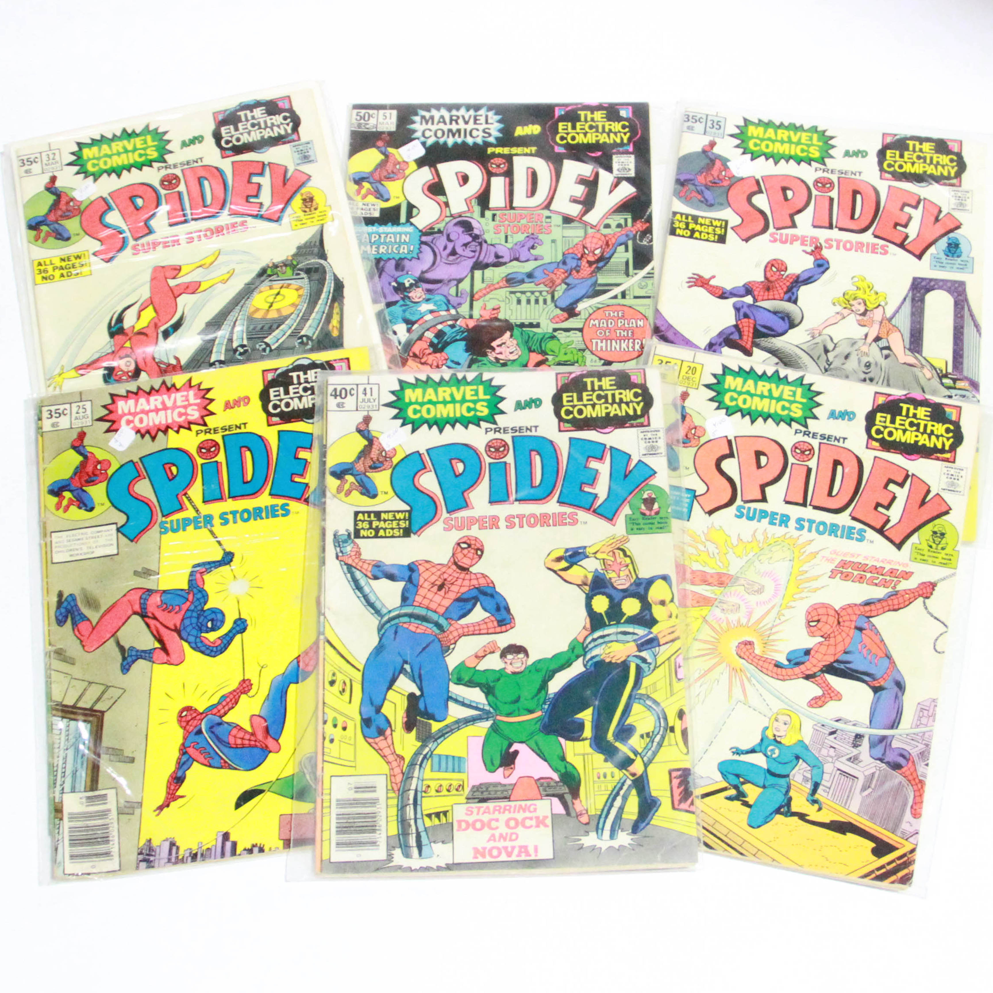 Marvel Comics and The Electric Company Present "Spidey Super Stories" Comic Books