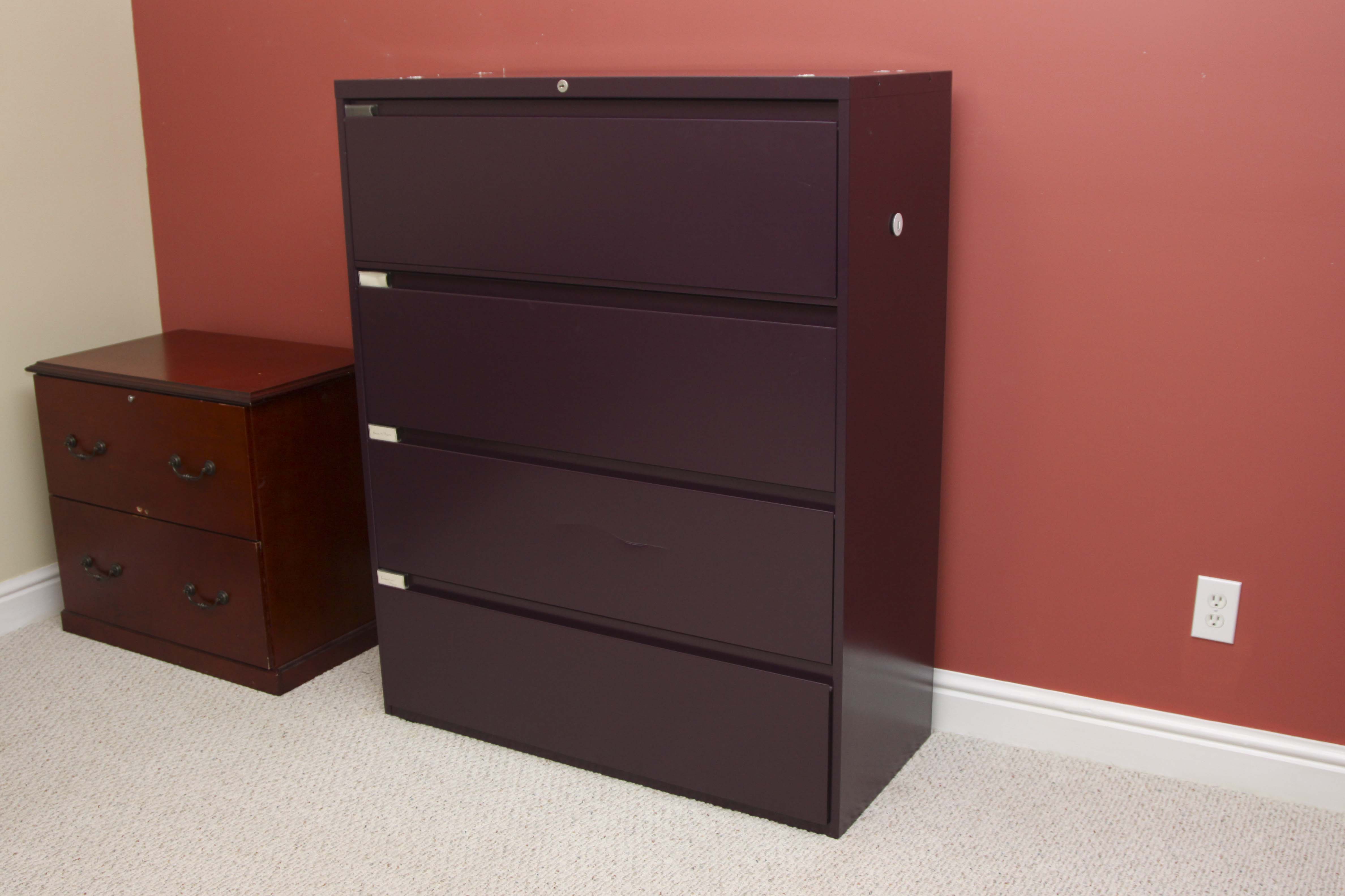 Four Drawer Lateral Metal File Cabinet