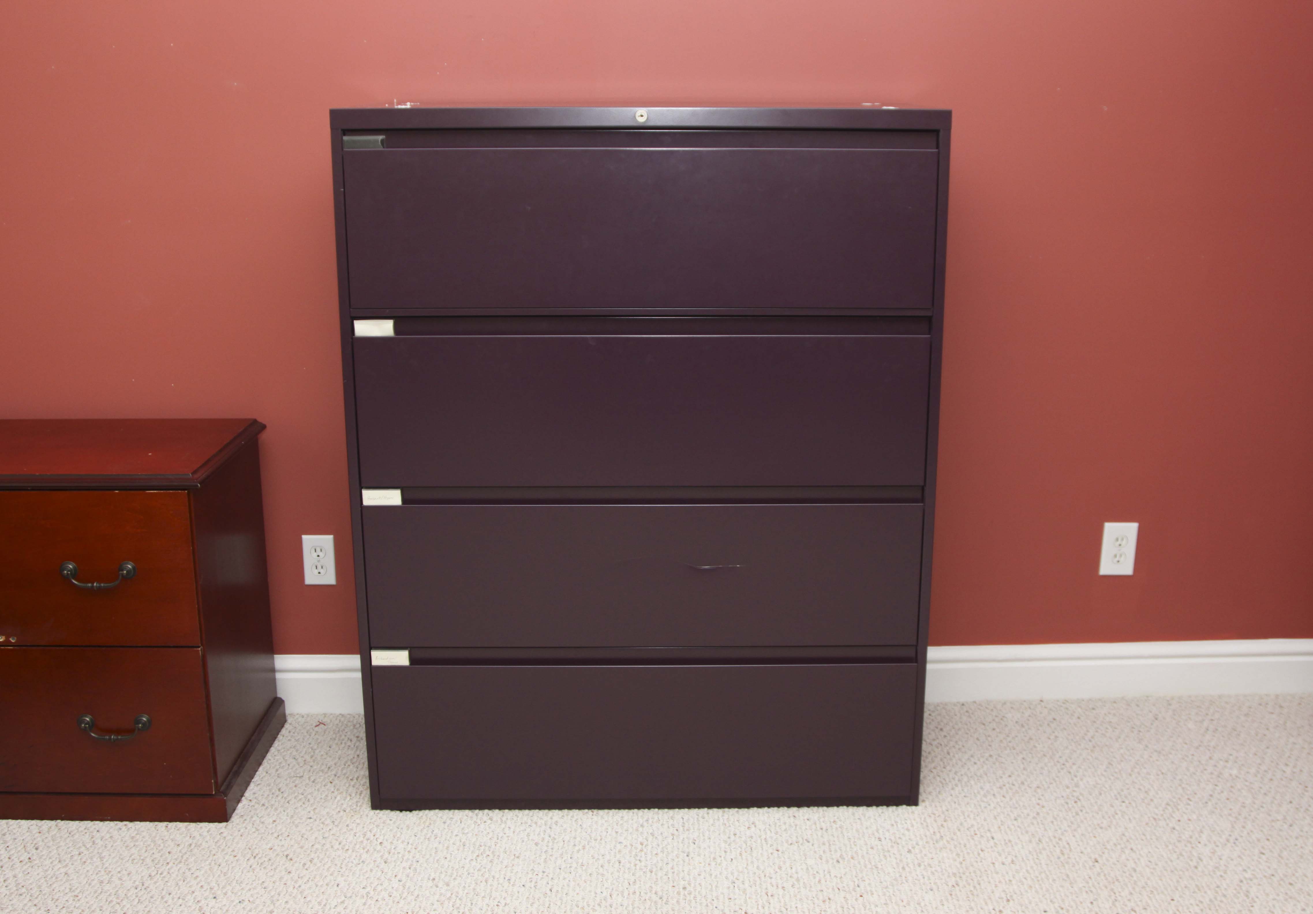 Four Drawer Lateral Metal File Cabinet