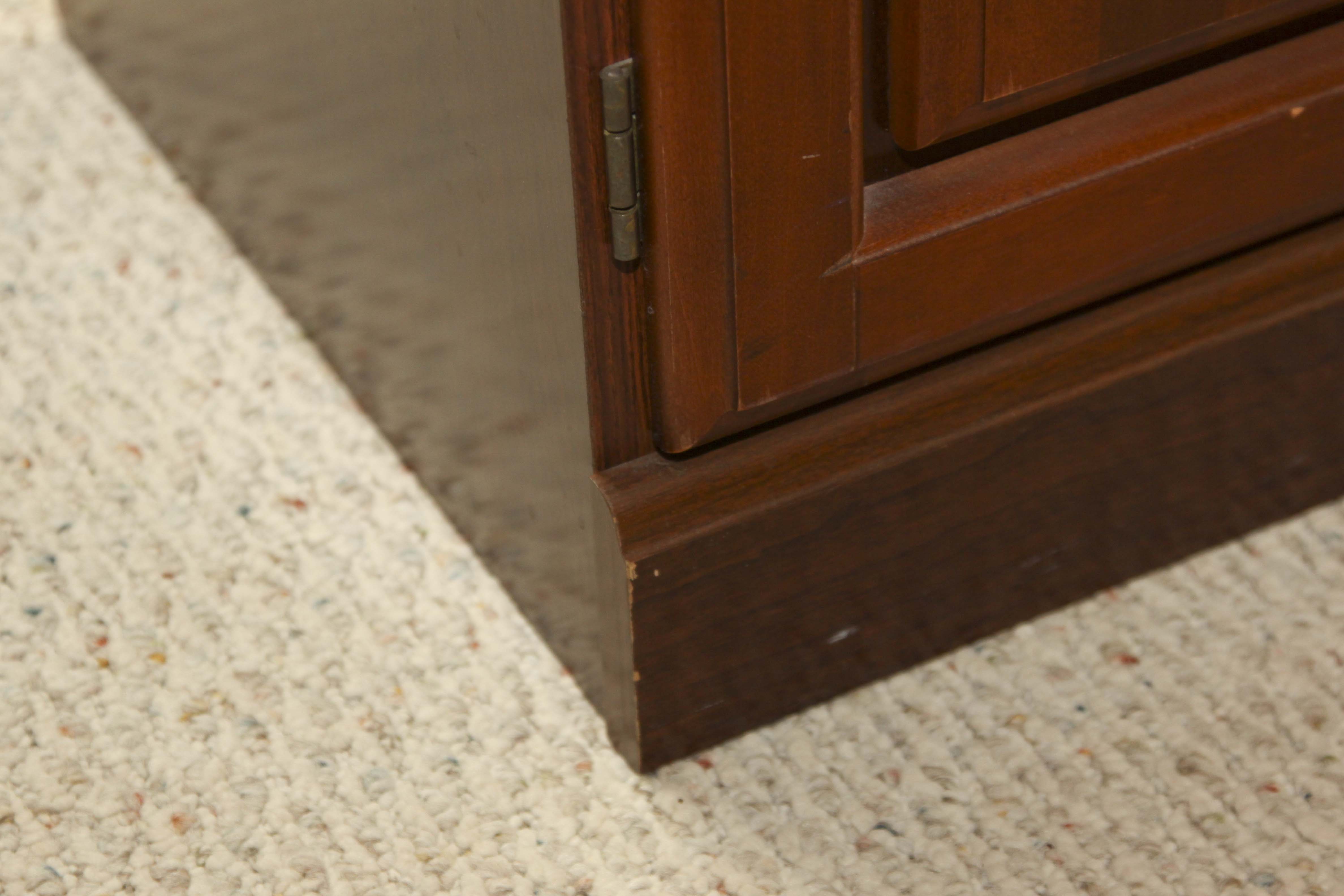 Wood Printer Stand and a Pair of filing Cabinets