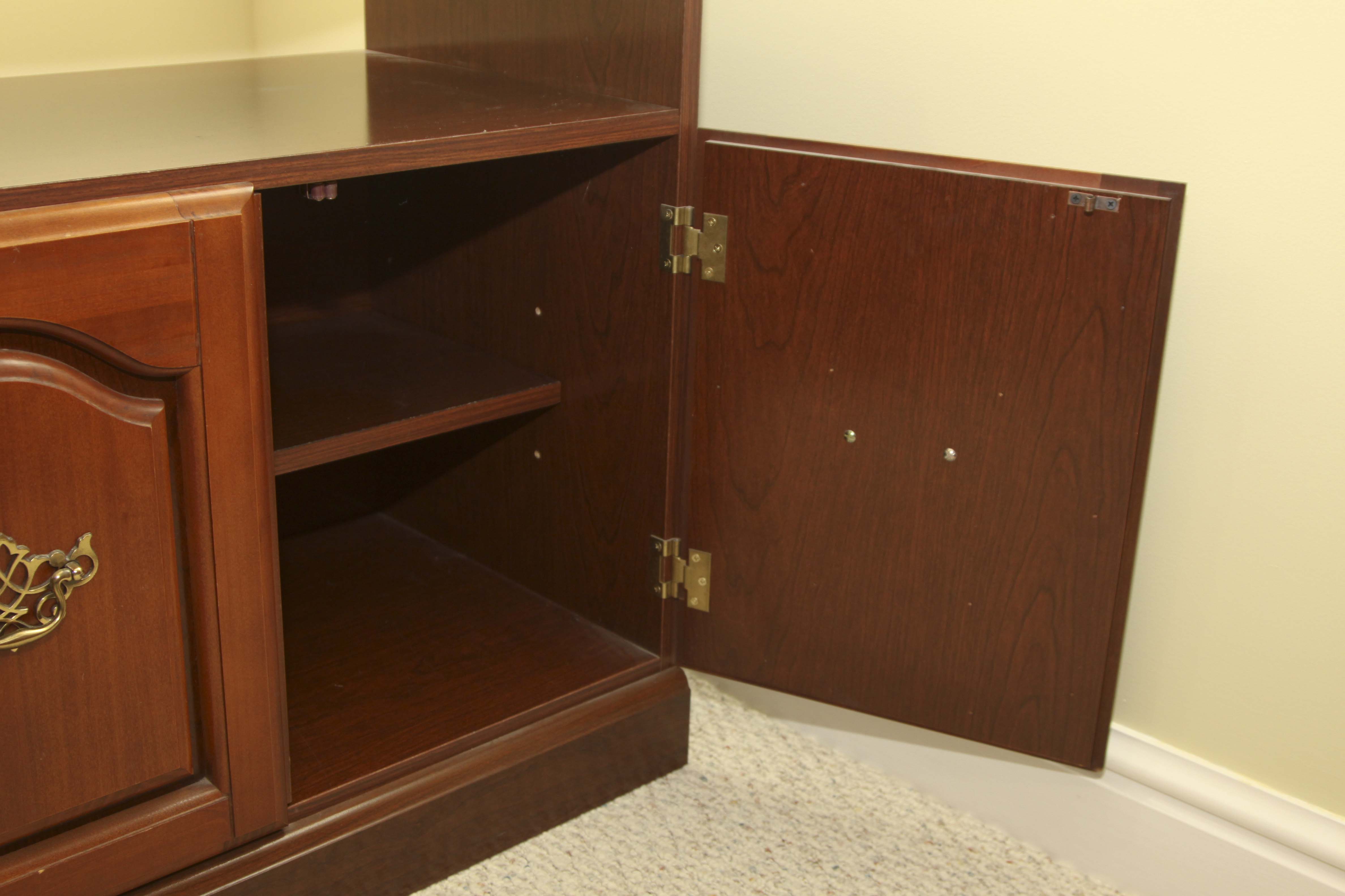 Wood Printer Stand and a Pair of filing Cabinets