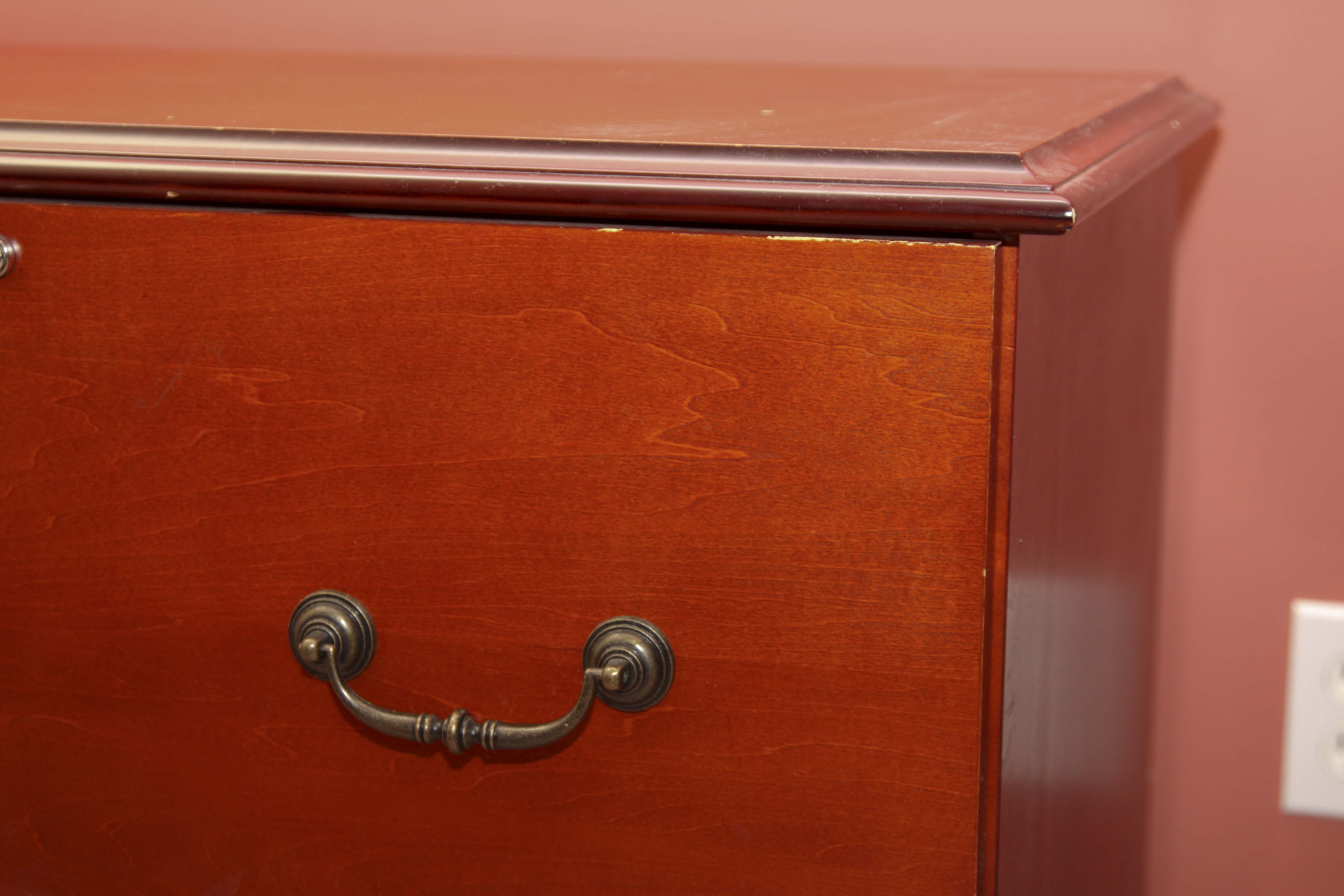 Wood Printer Stand and a Pair of filing Cabinets