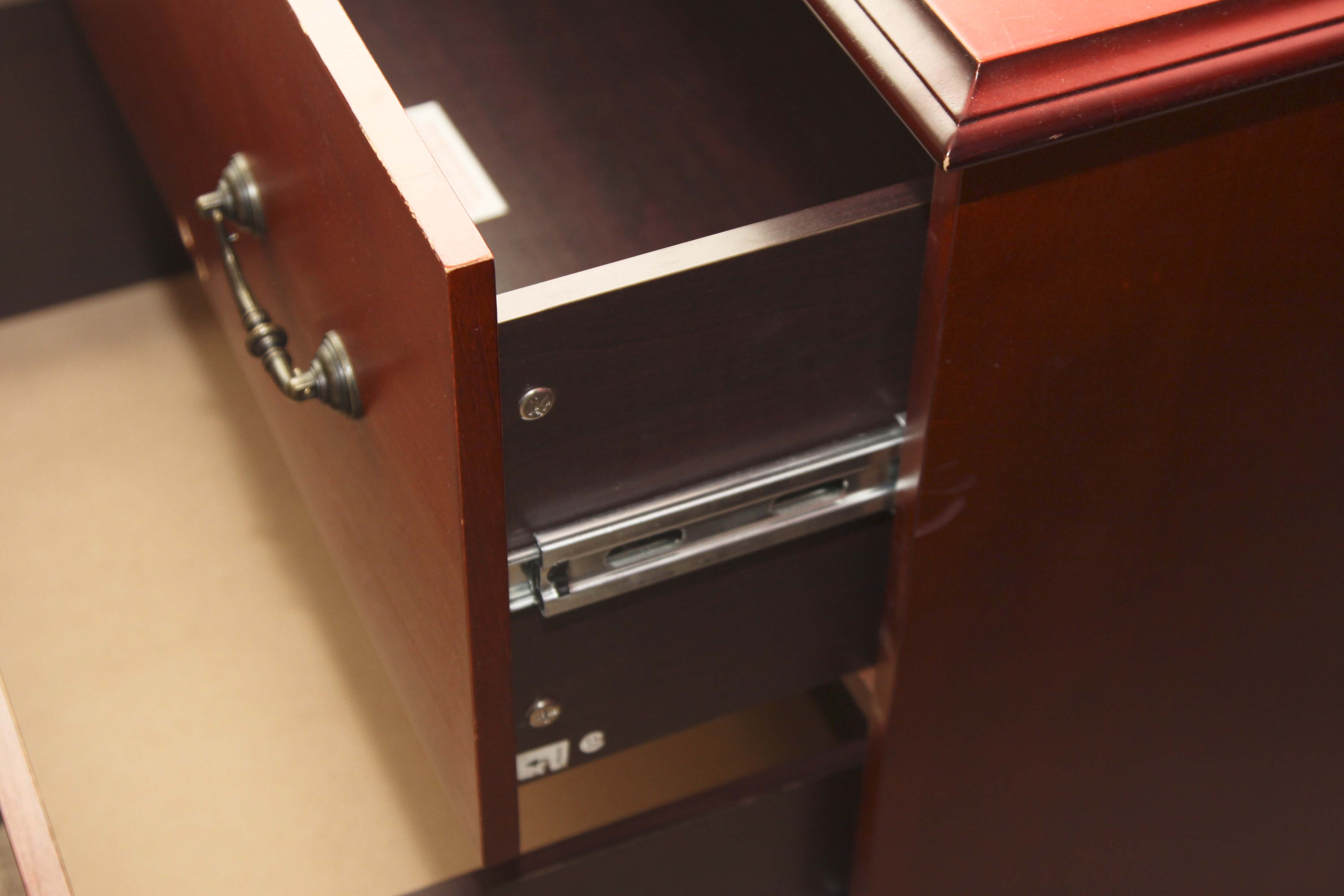 Wood Printer Stand and a Pair of filing Cabinets