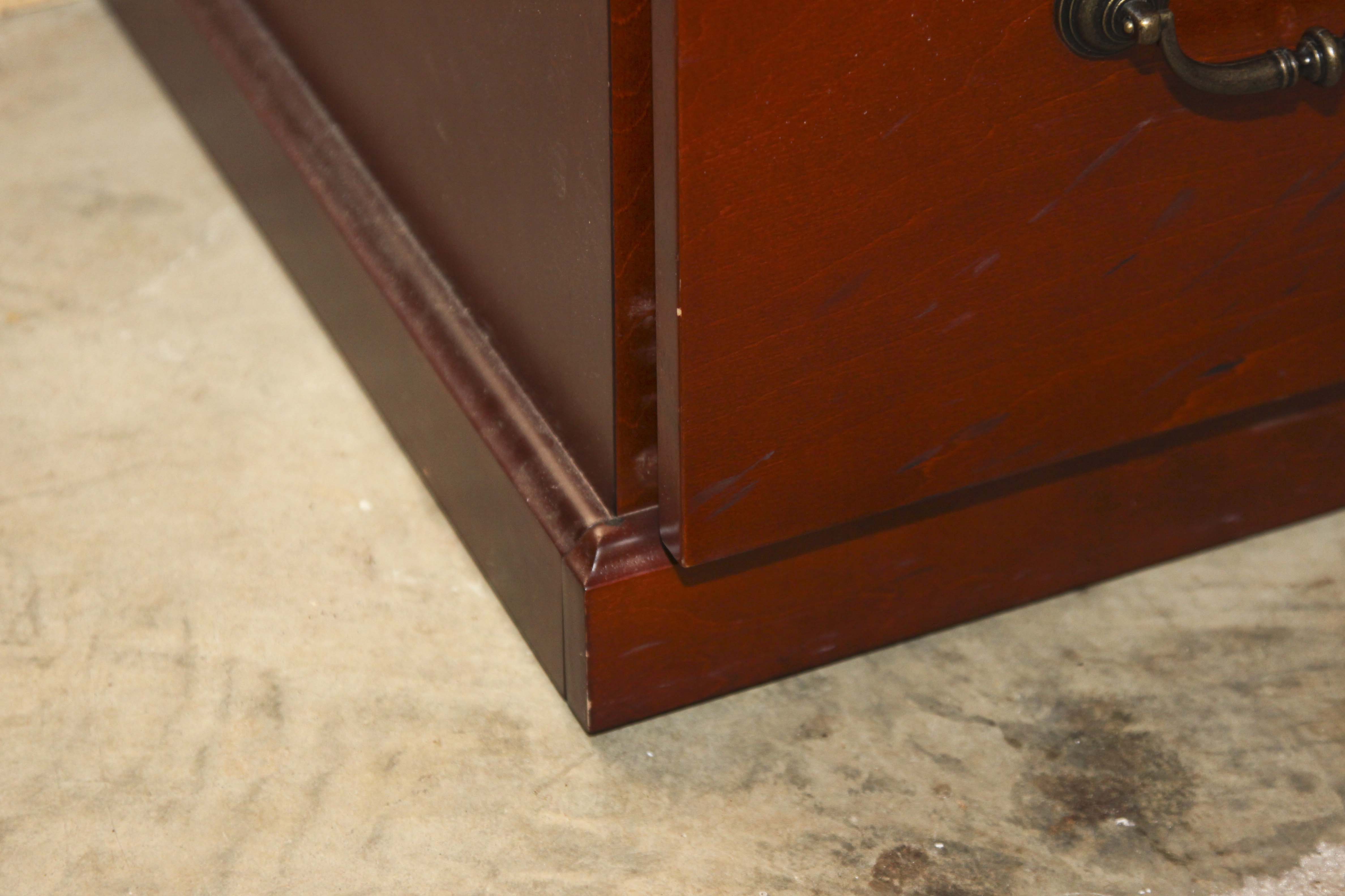 Wood Printer Stand and a Pair of filing Cabinets