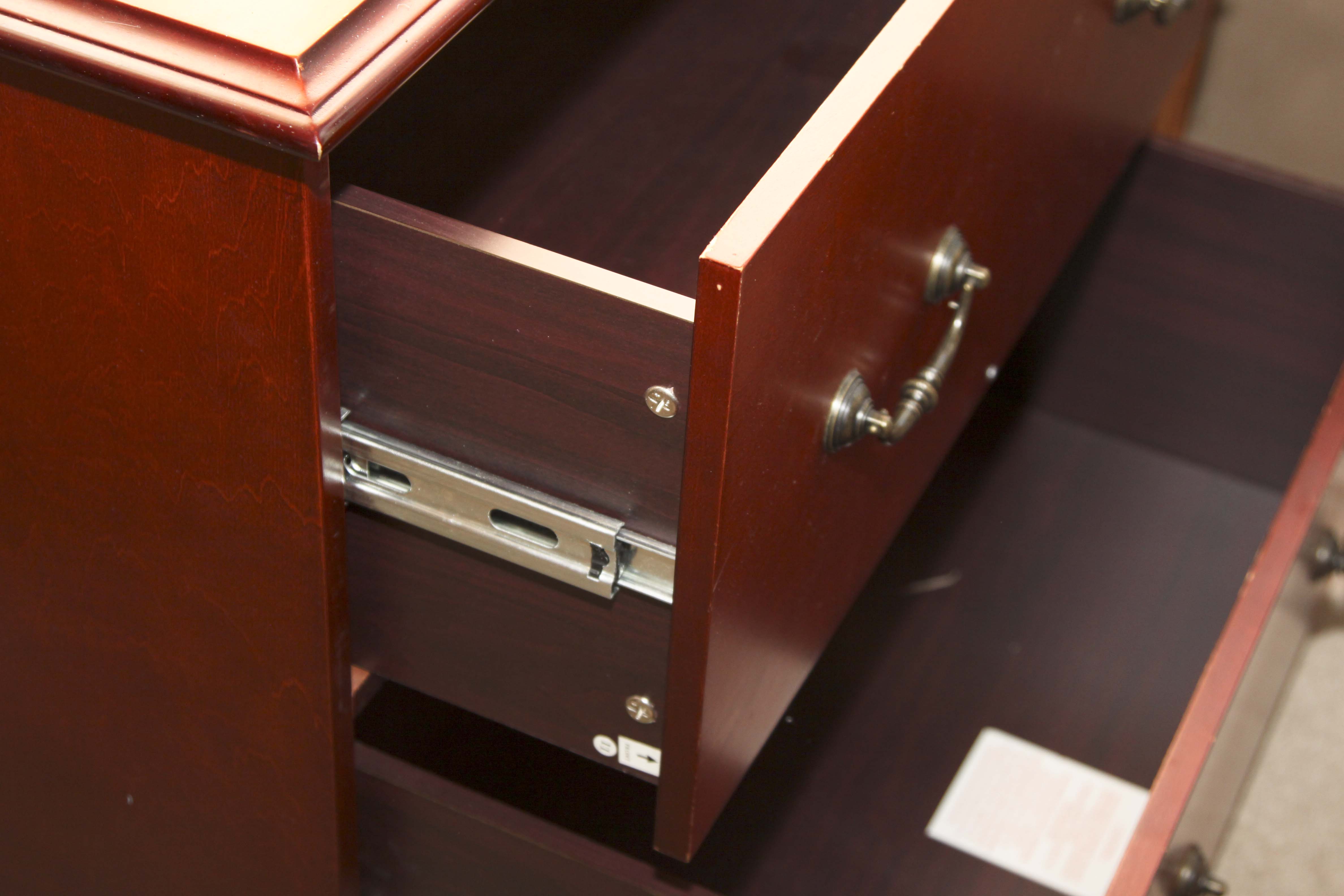Wood Printer Stand and a Pair of filing Cabinets