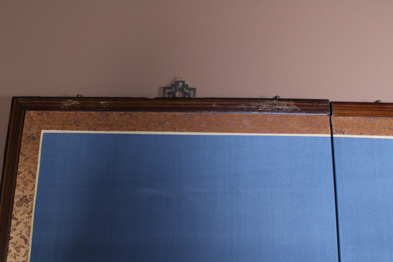 Chinese Four Panel Silk Painting