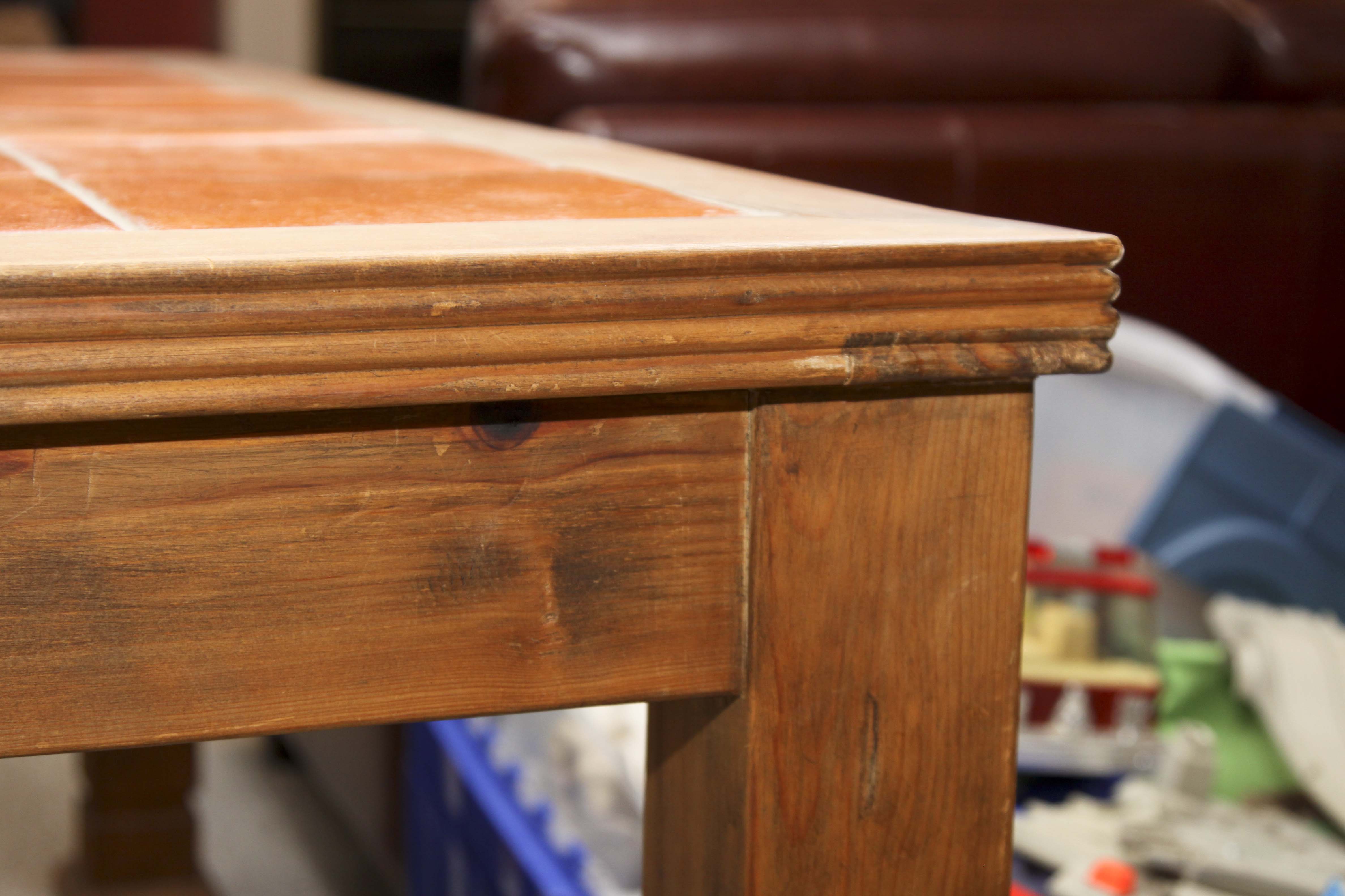 Tile Top Console Table