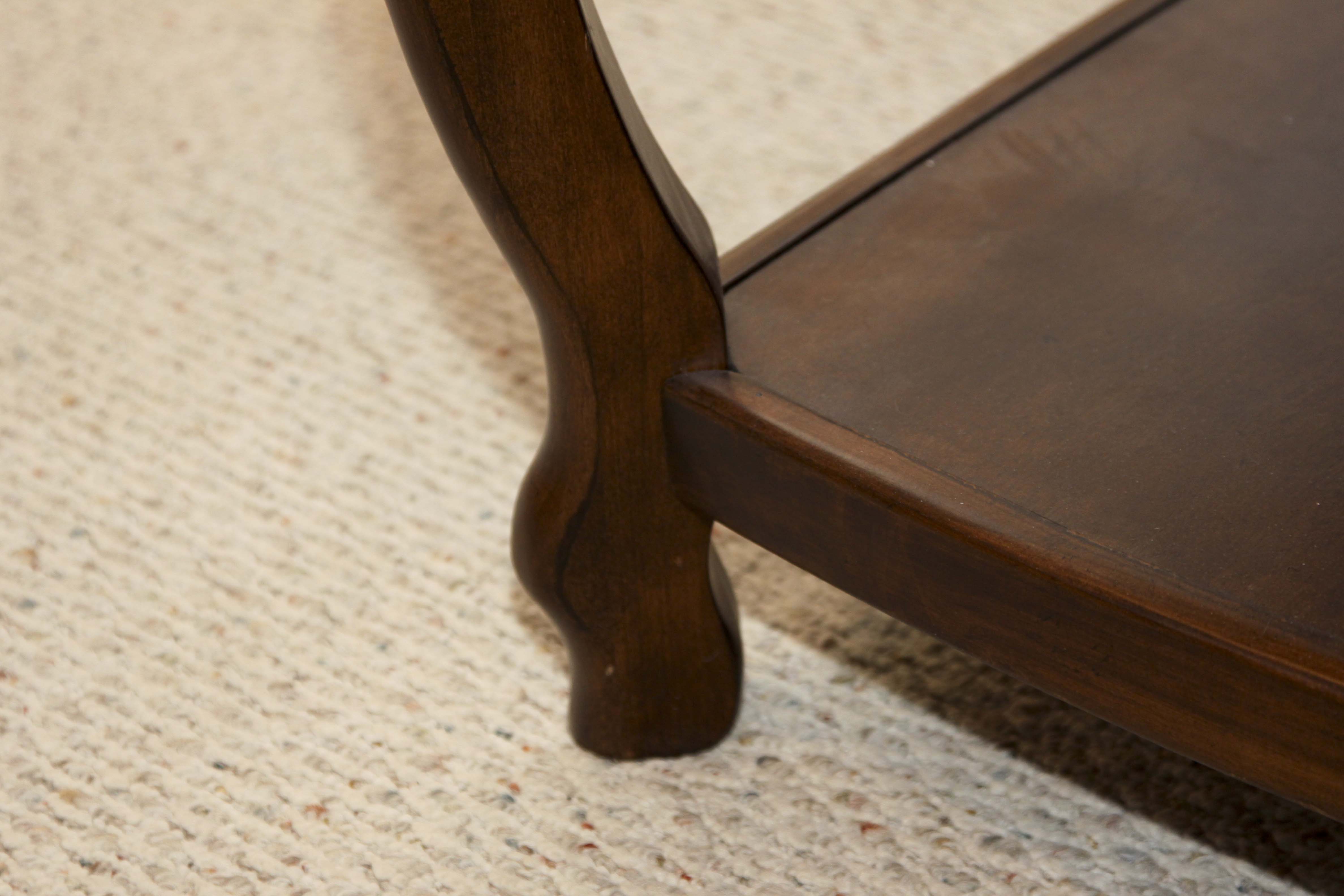 Wooden Stone Tile Coffee Table