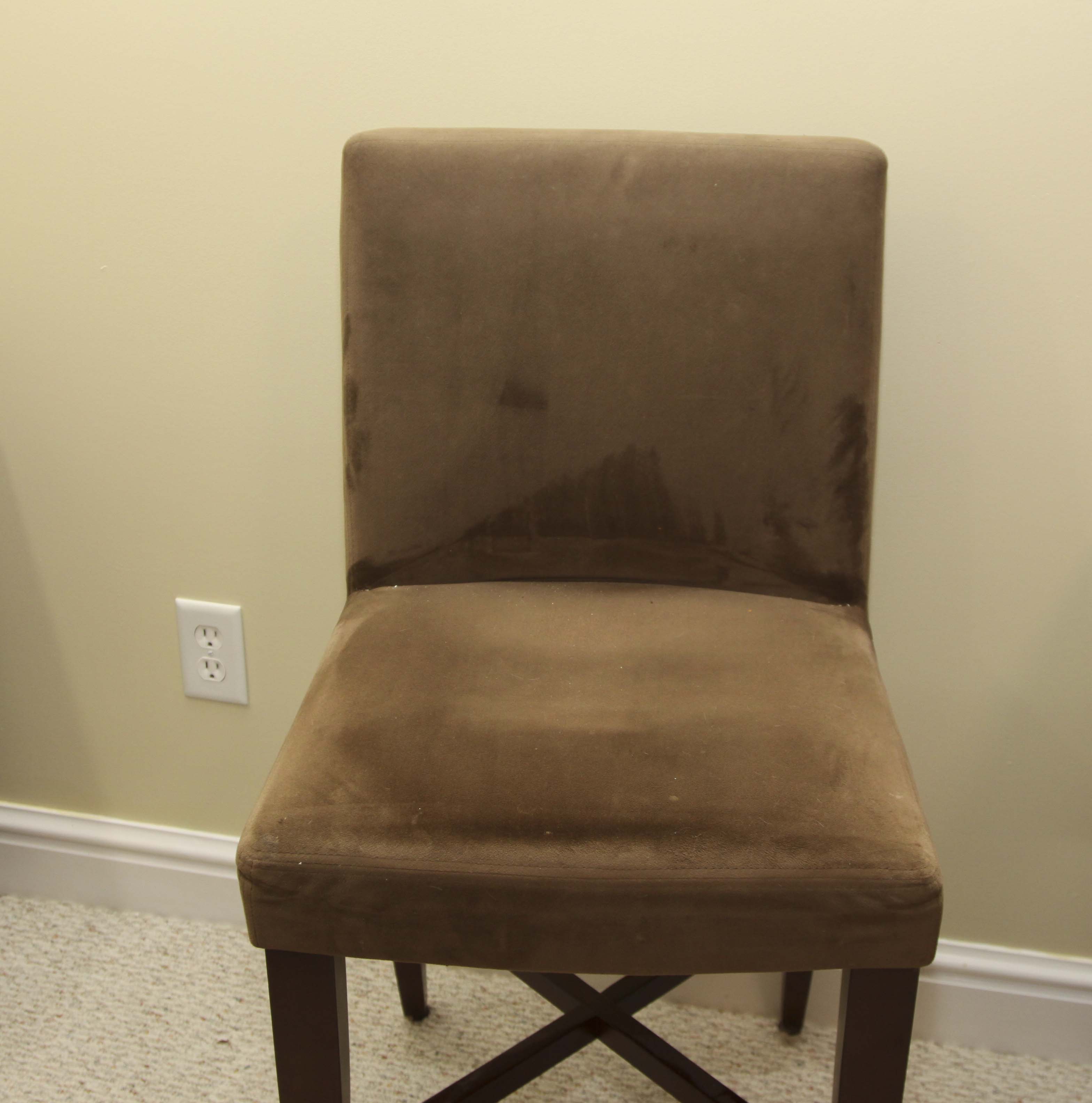 A Pair of Upholstered Counter Stools