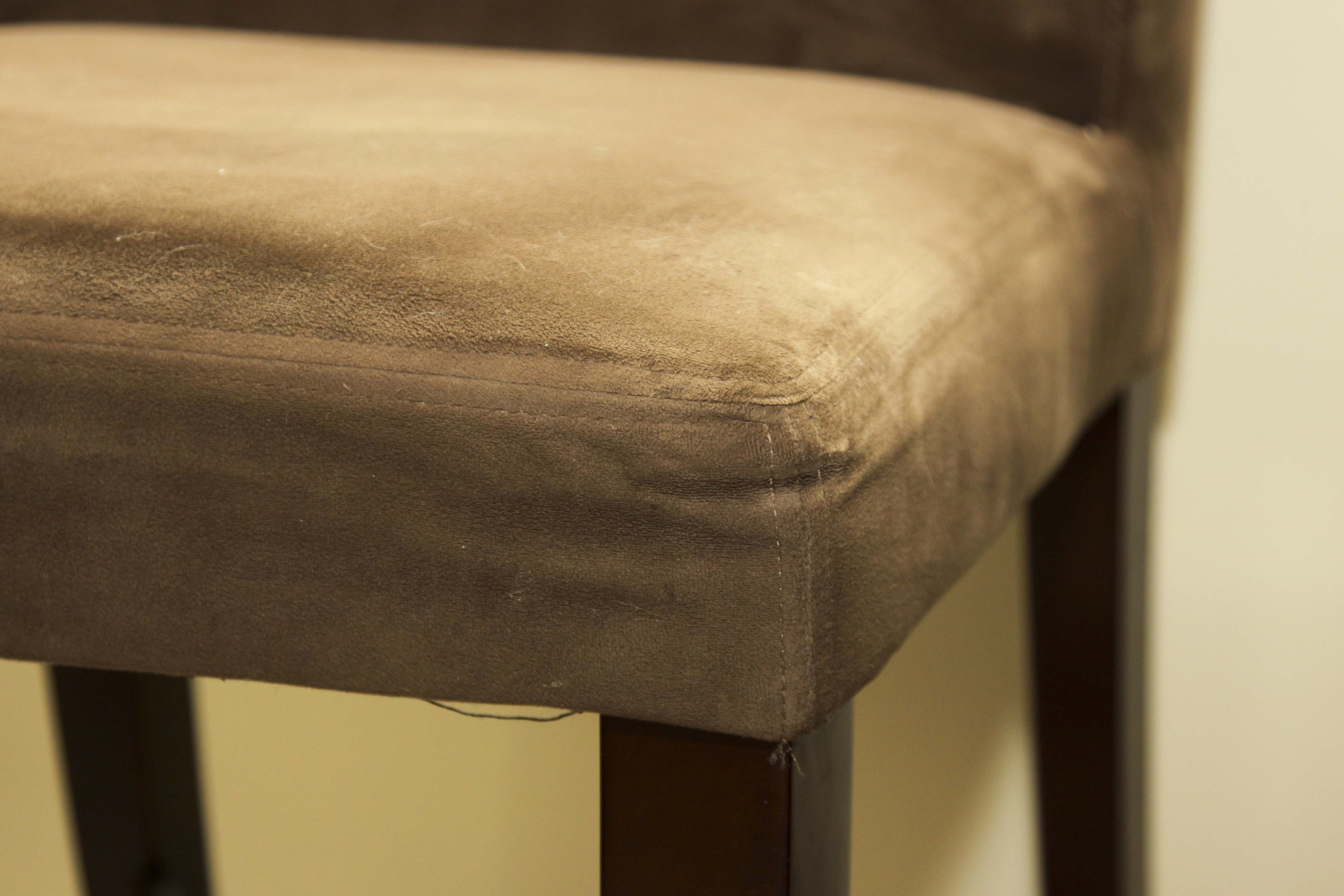 A Pair of Upholstered Counter Stools