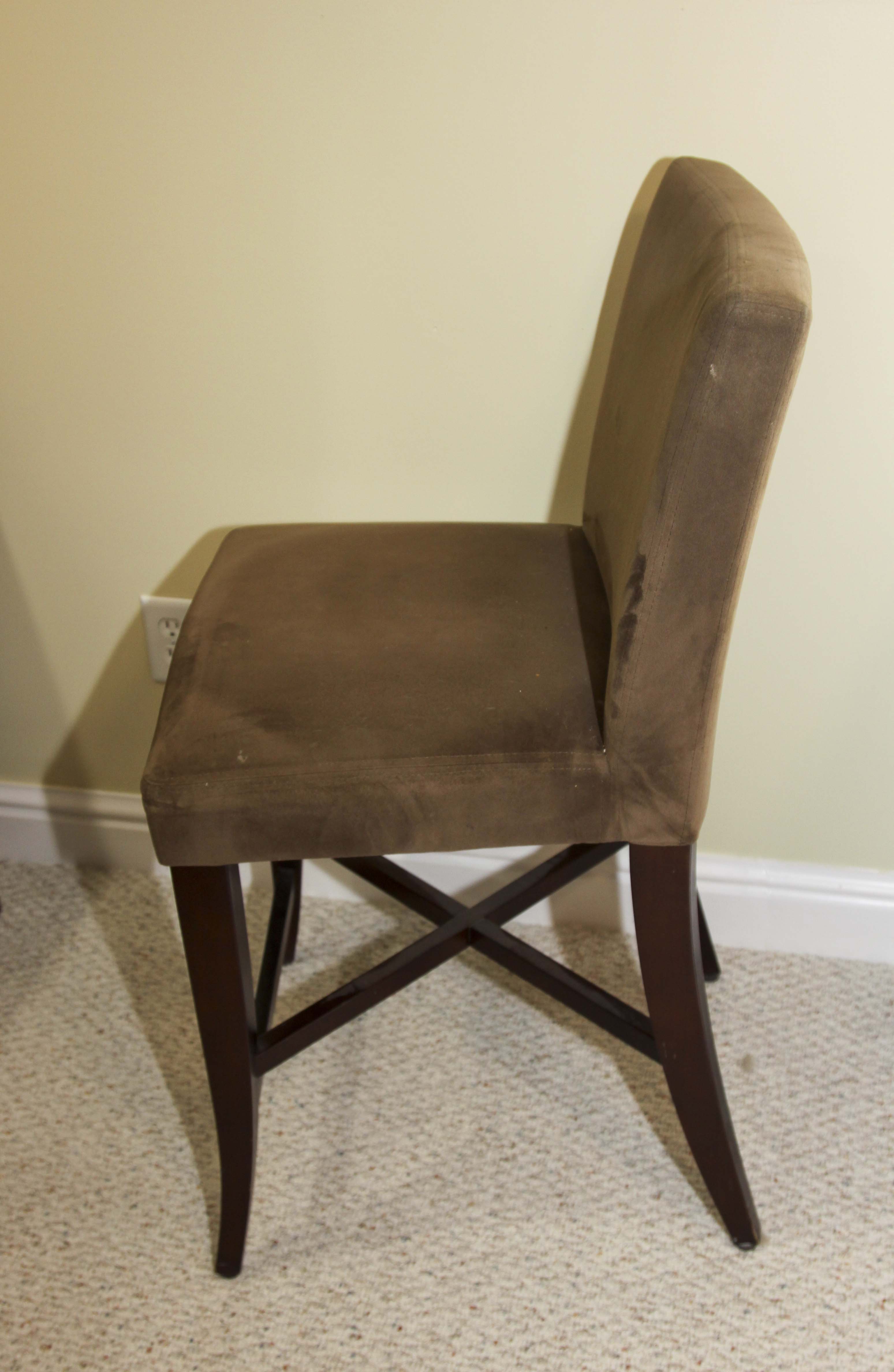 A Pair of Upholstered Counter Stools