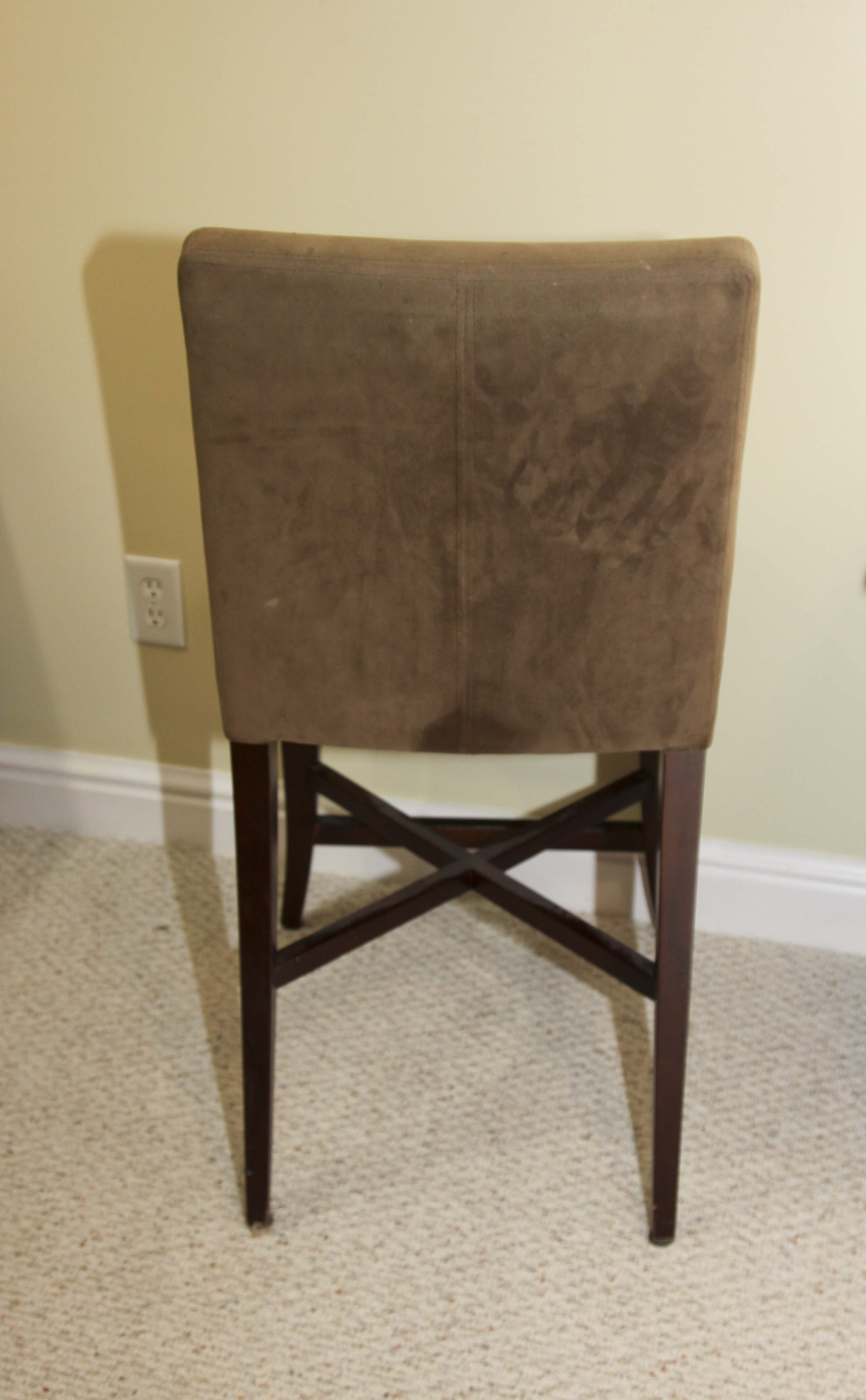 A Pair of Upholstered Counter Stools