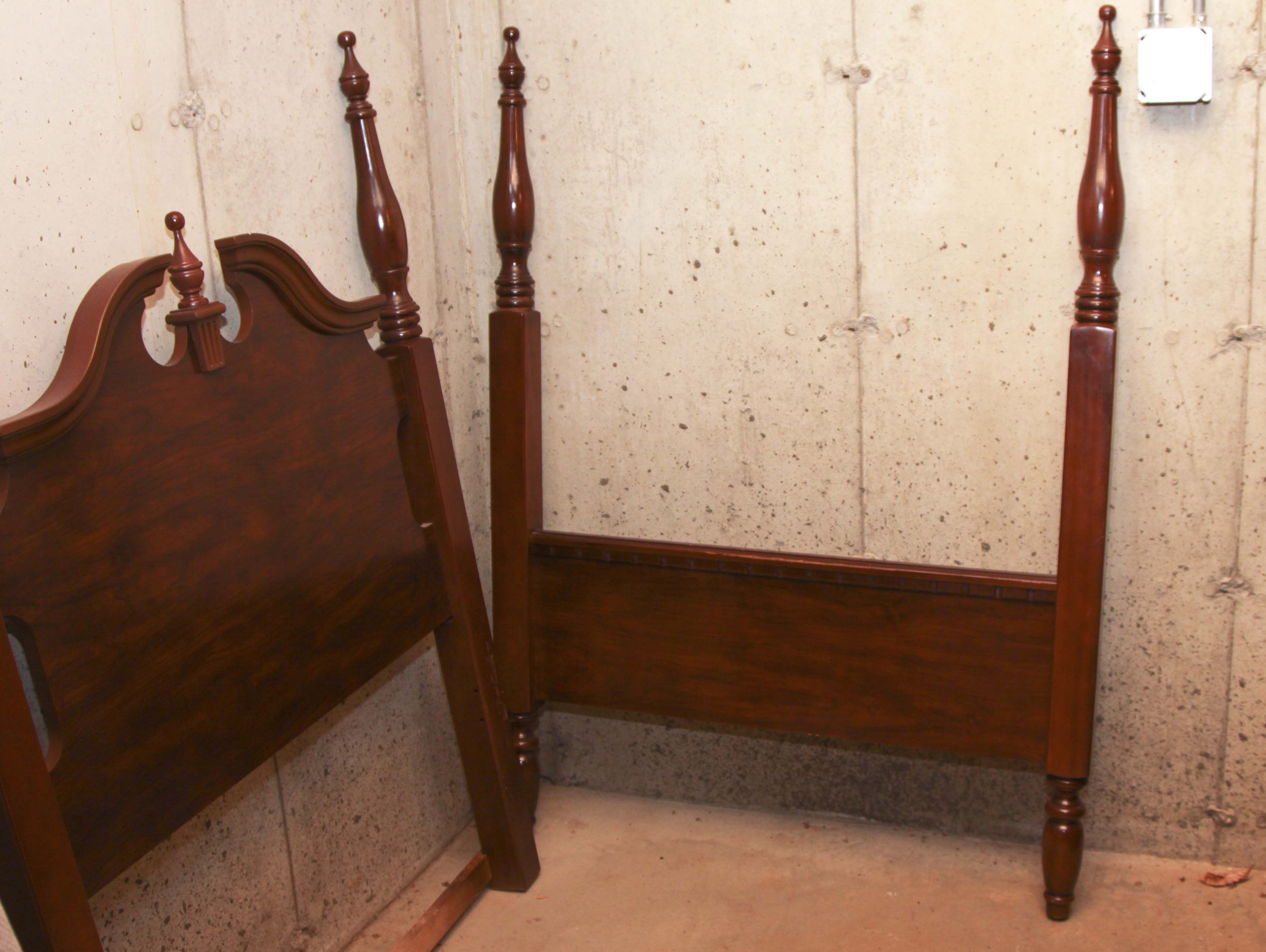 Twin Bed Headboard and Footboard