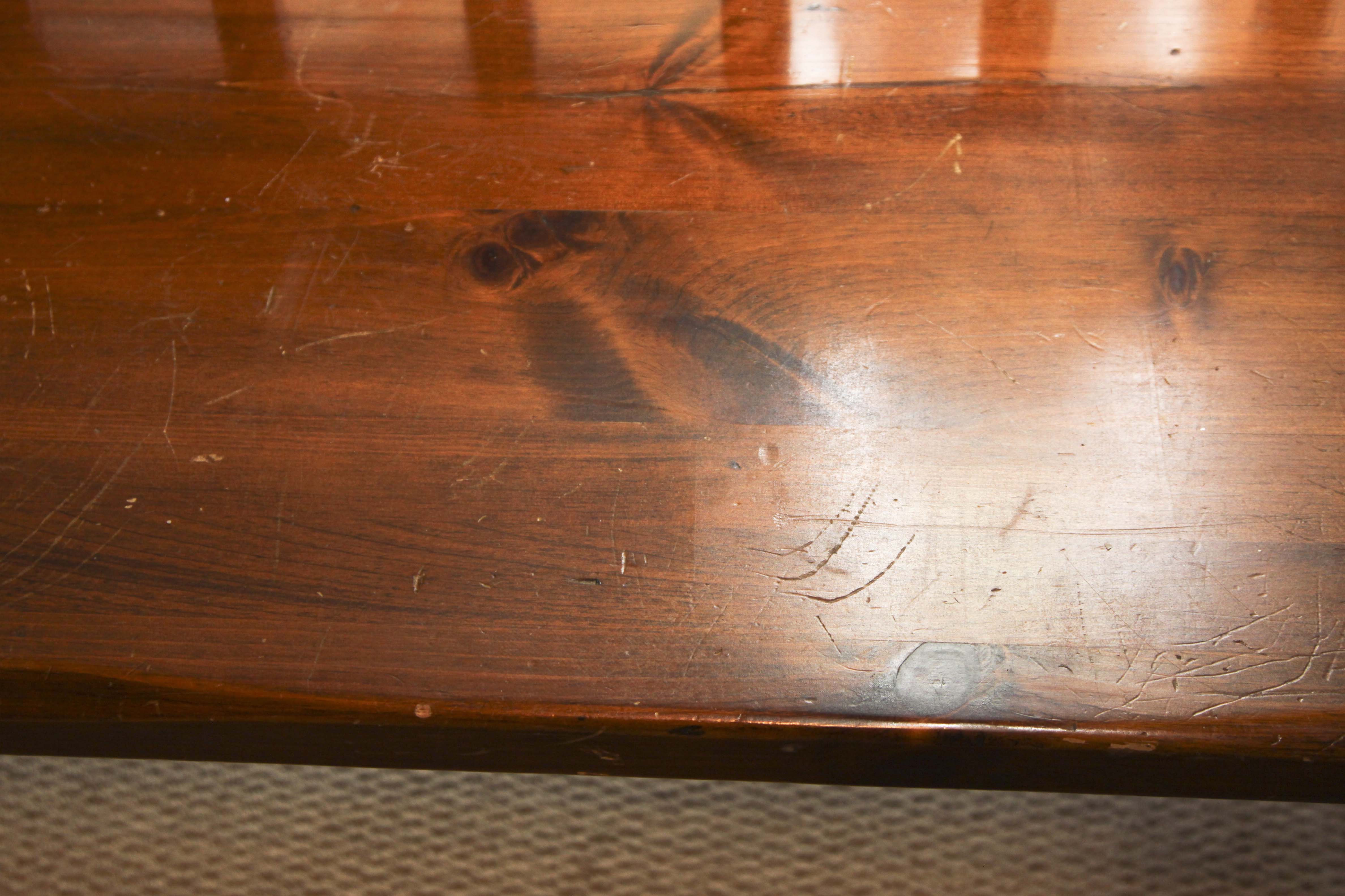 Wooden Pine Deacon's Bench