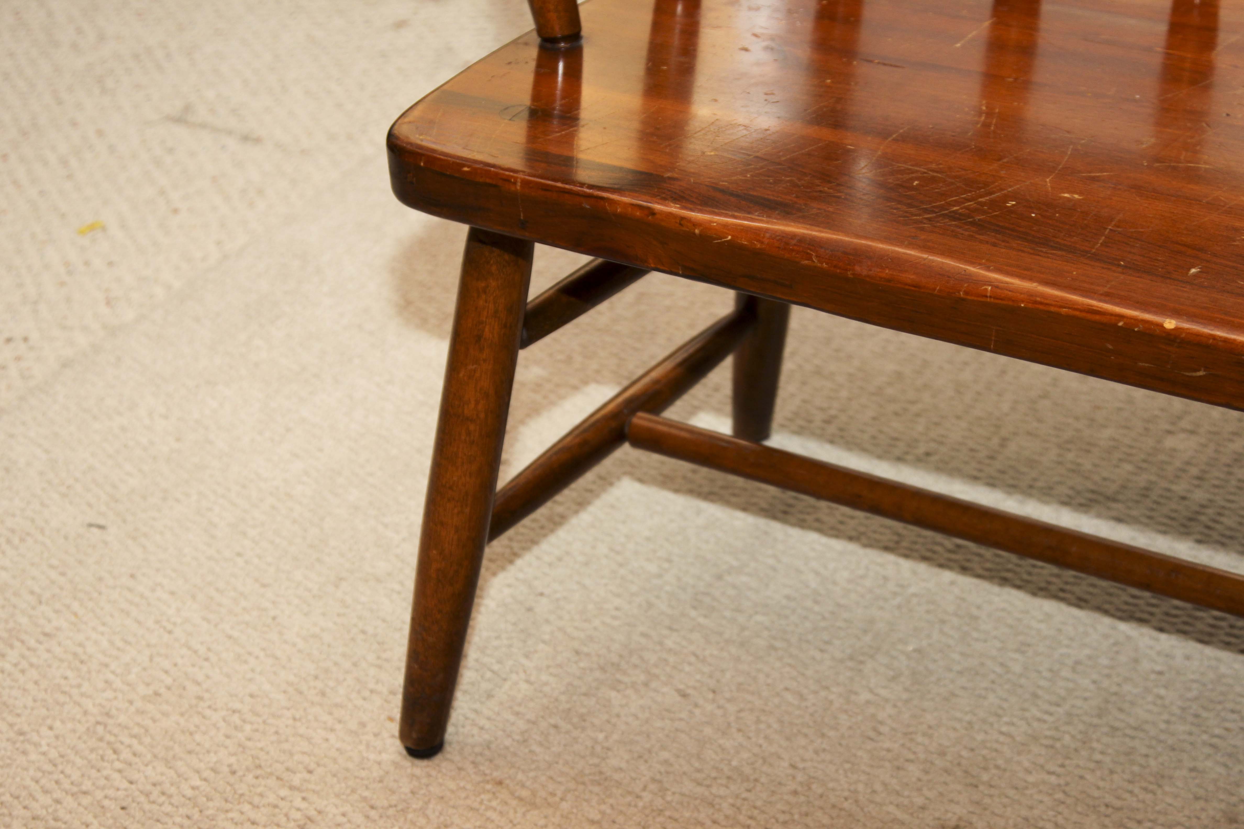 Wooden Pine Deacon's Bench