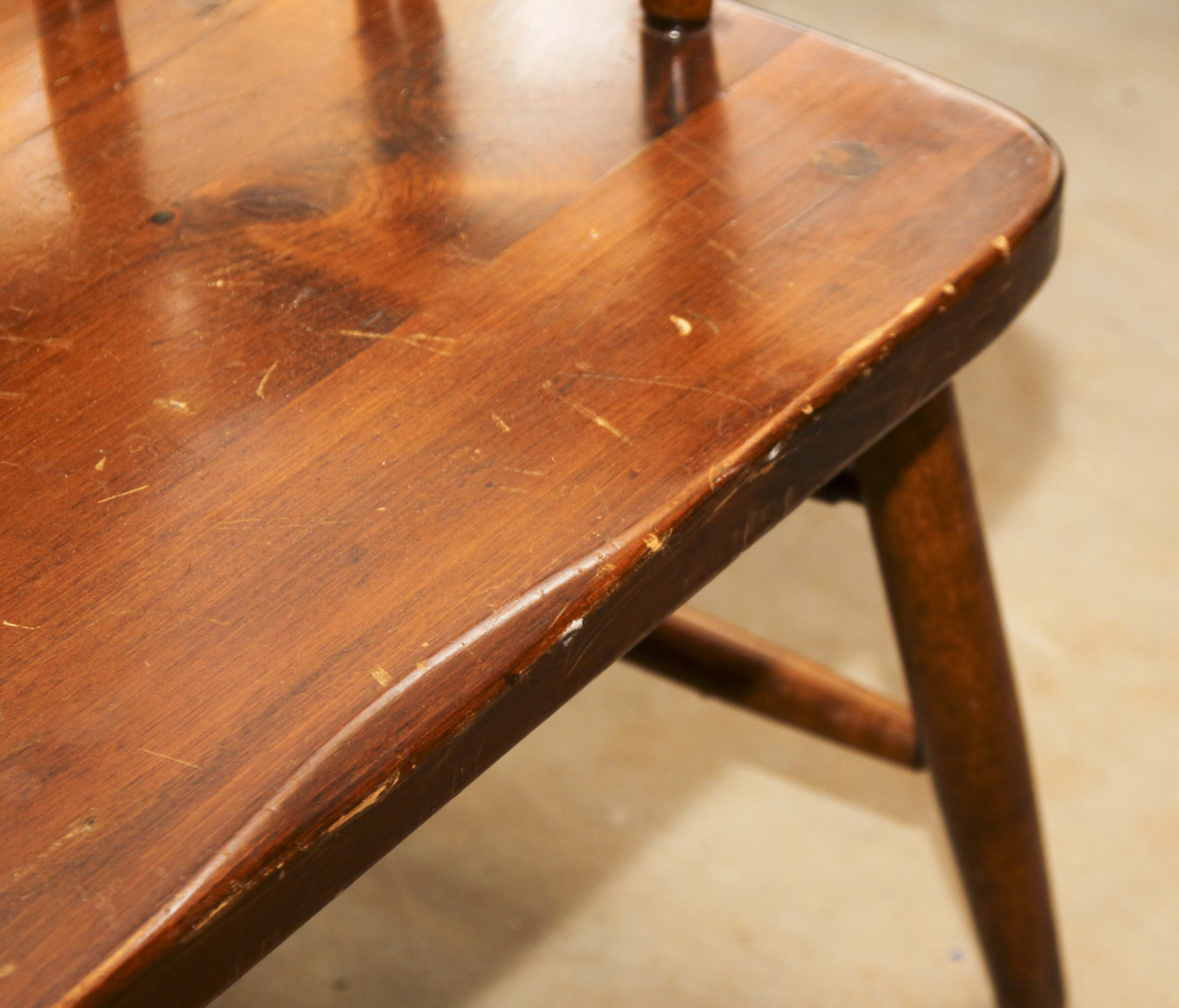 Wooden Pine Deacon's Bench