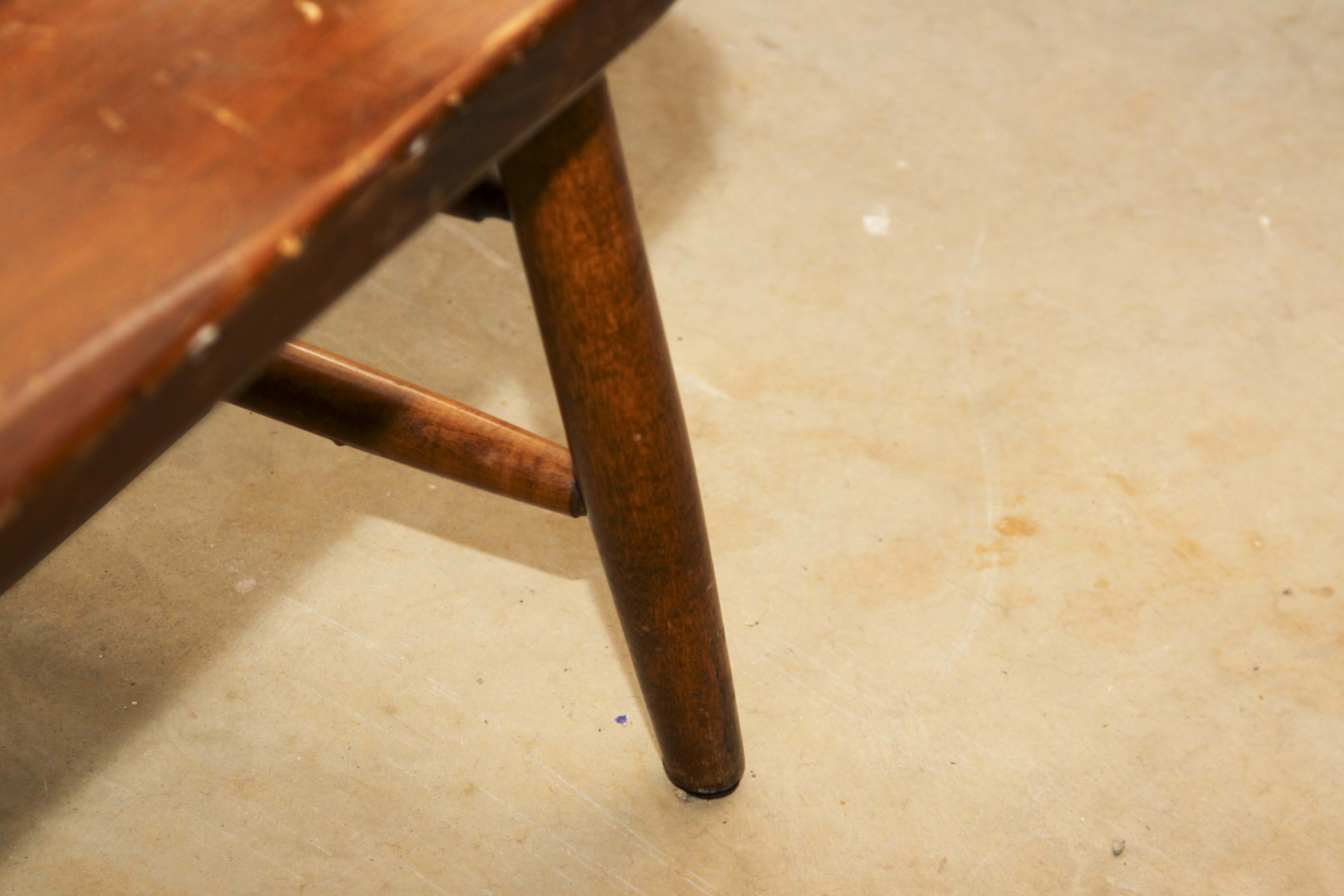 Wooden Pine Deacon's Bench