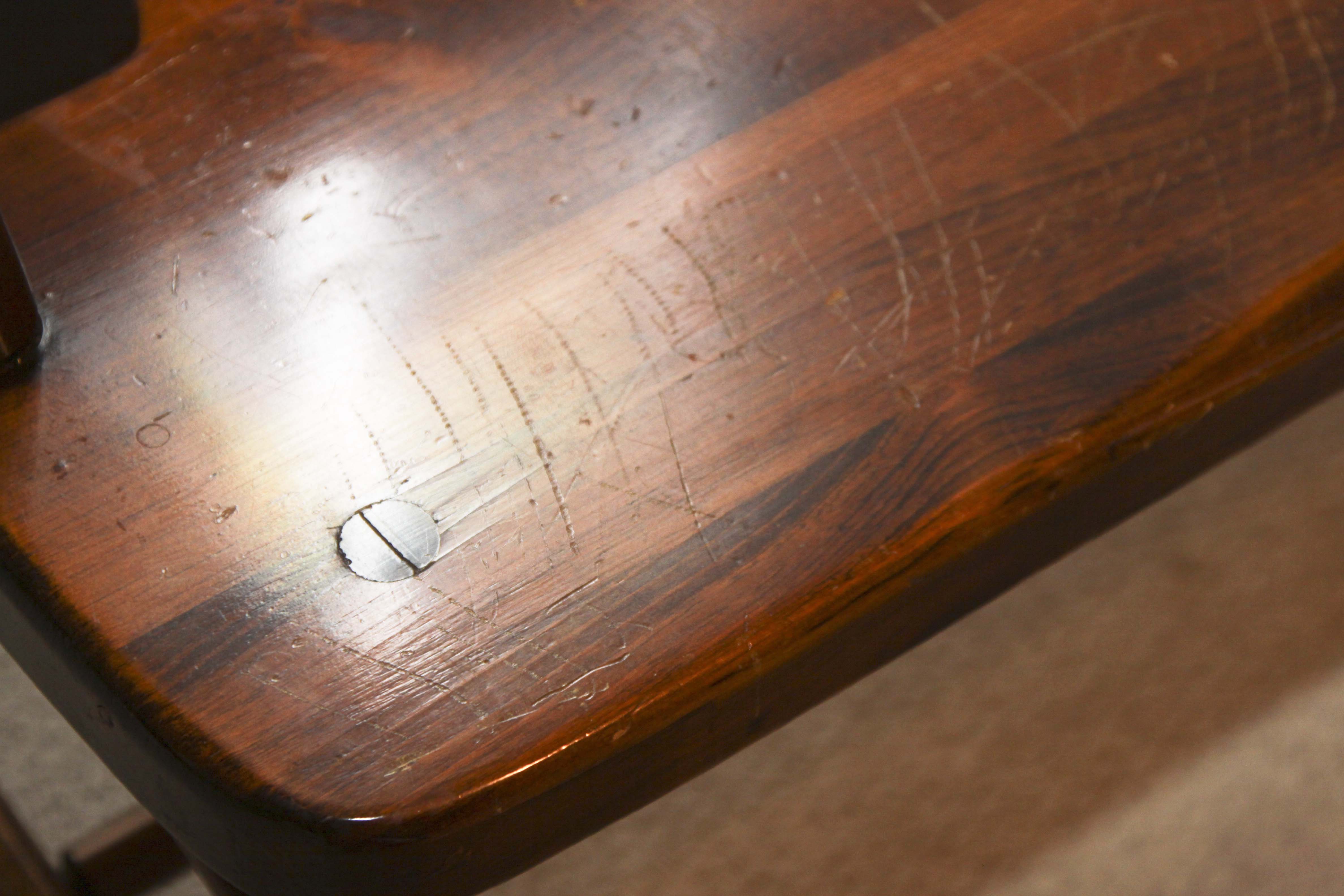 Wooden Pine Deacon's Bench