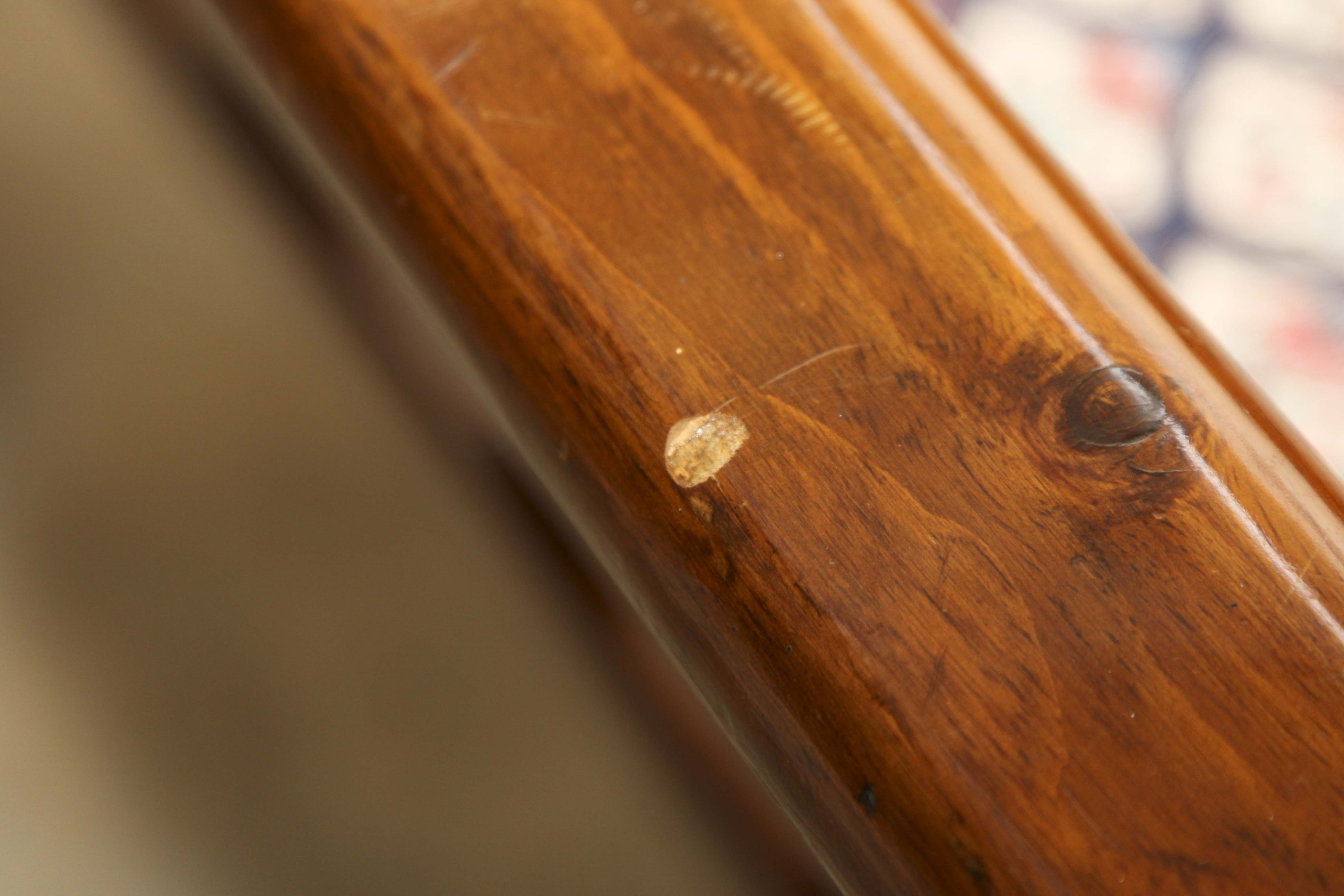 Wooden Pine Deacon's Bench