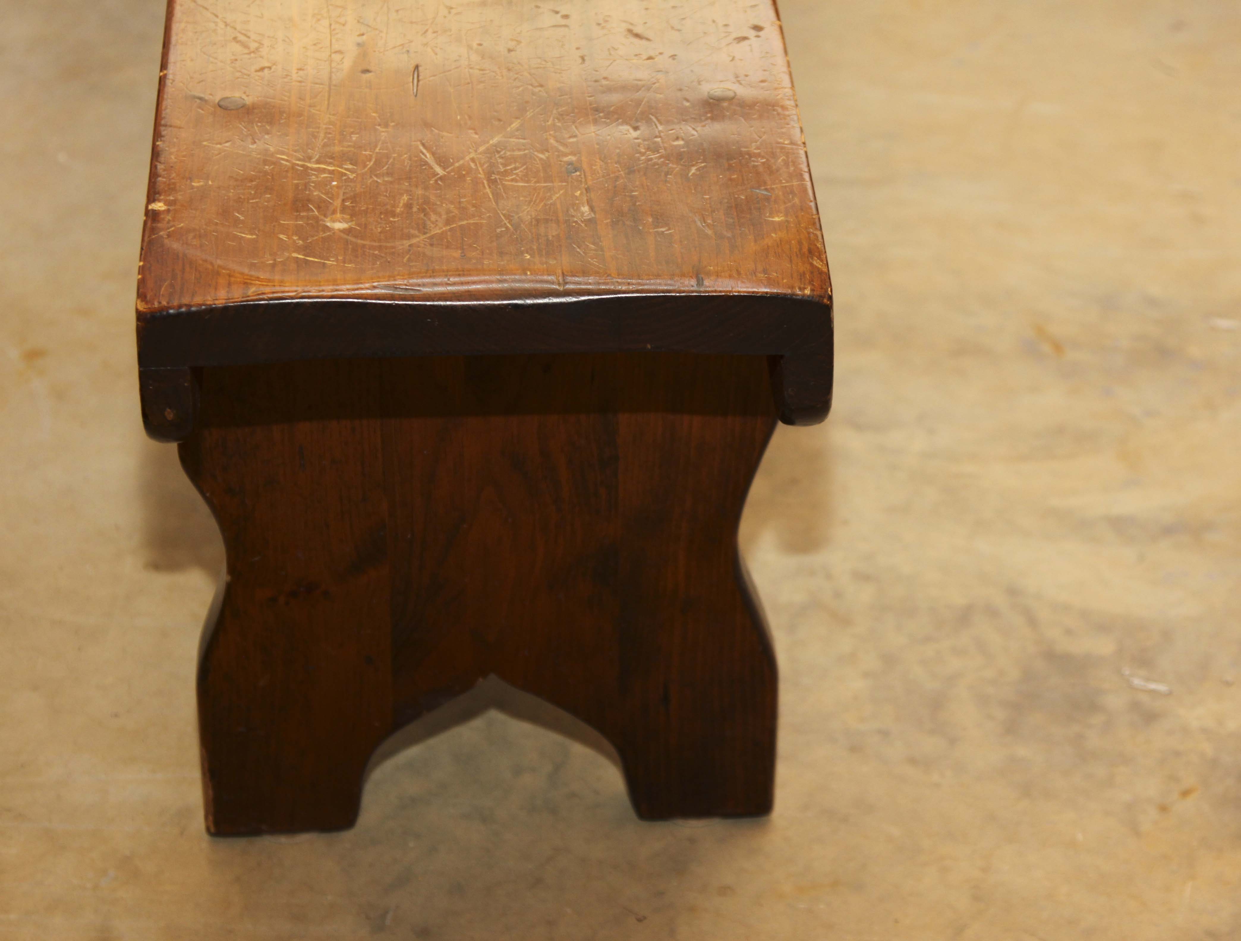 Vintage Wooden Pine Bench