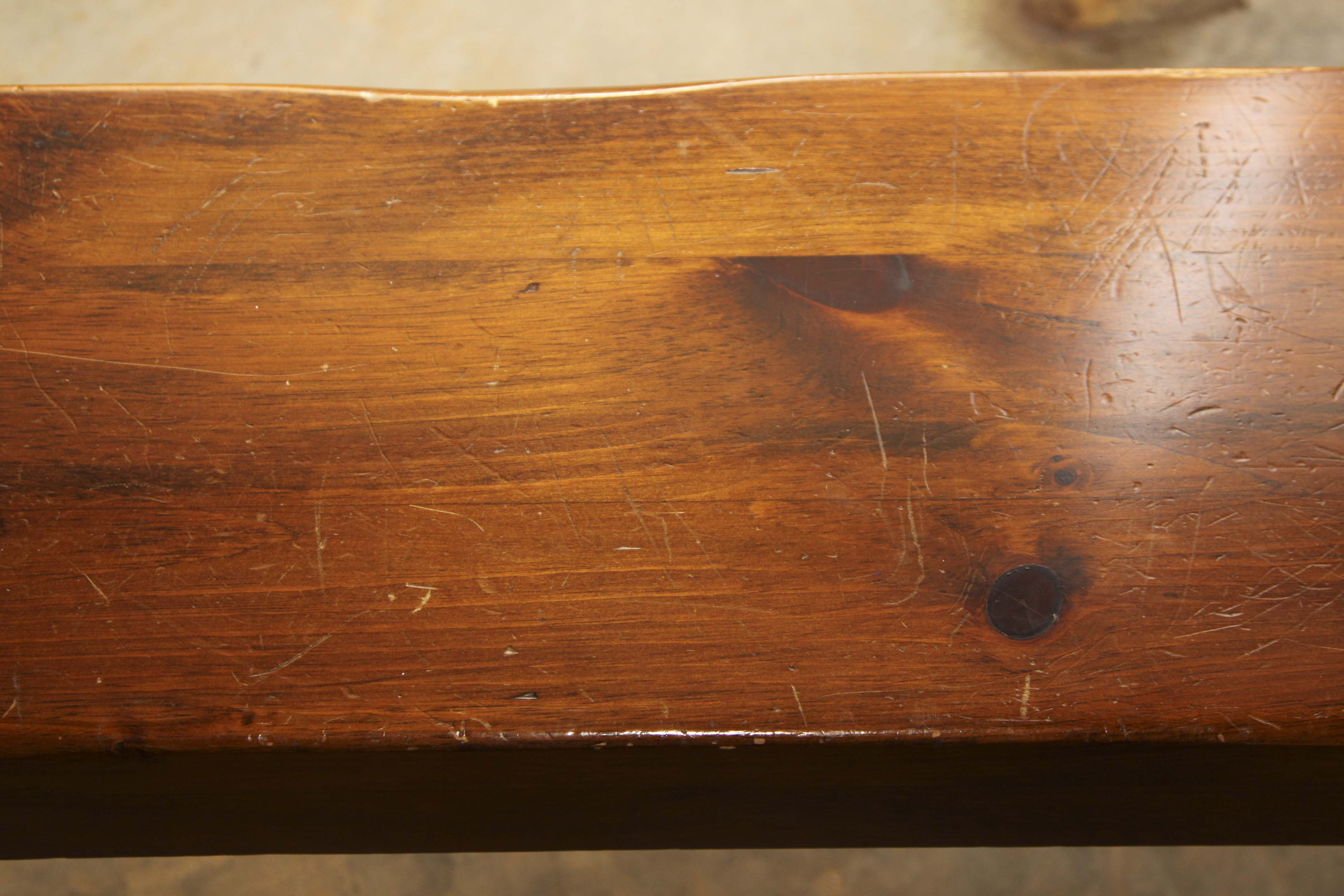 Vintage Wooden Pine Bench