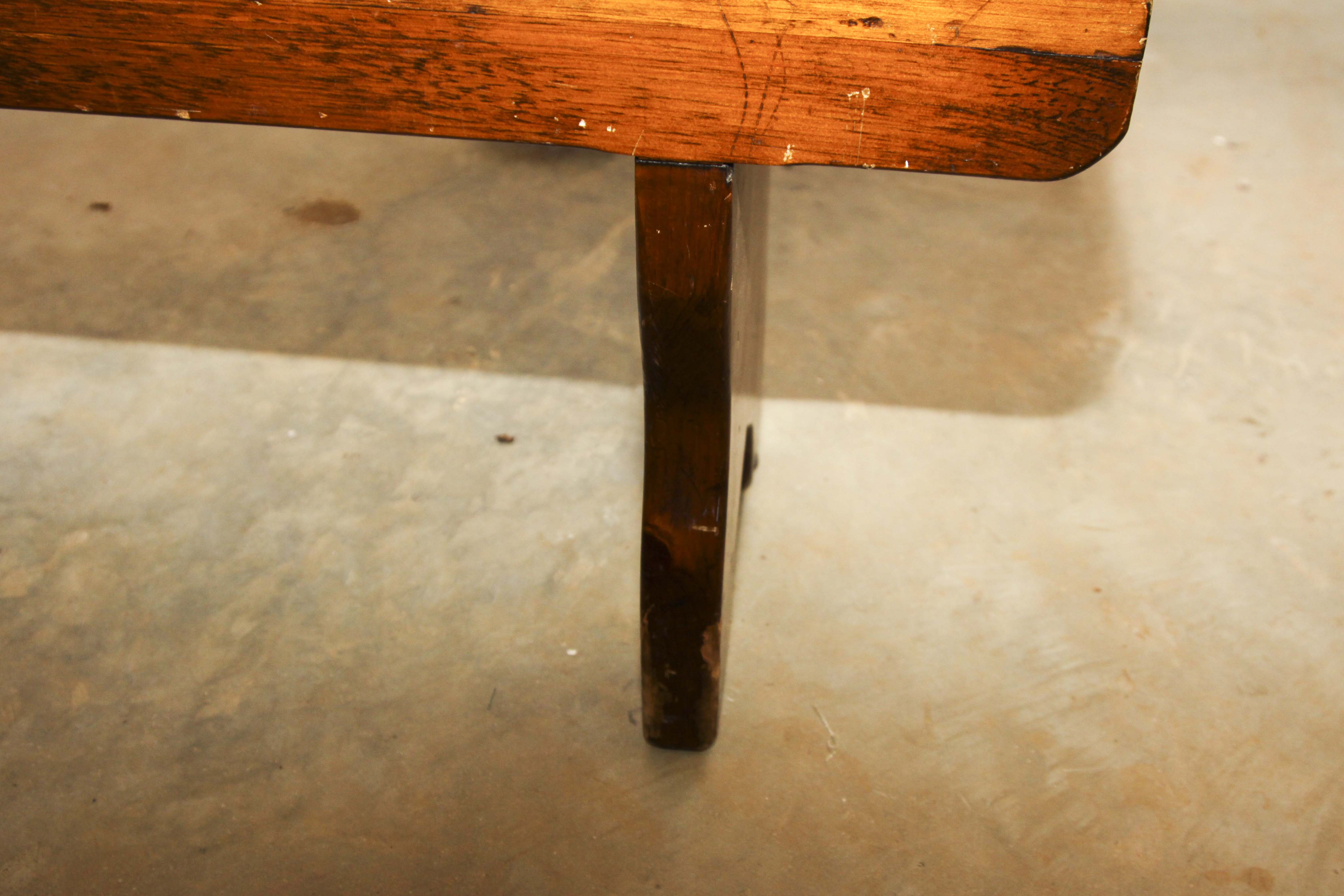 Vintage Wooden Pine Bench