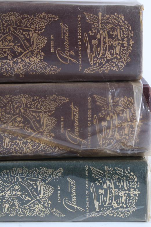 Three Volumes of "The Gourmet's Cookbook"