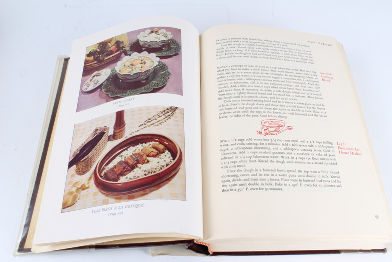 Three Volumes of "The Gourmet's Cookbook"