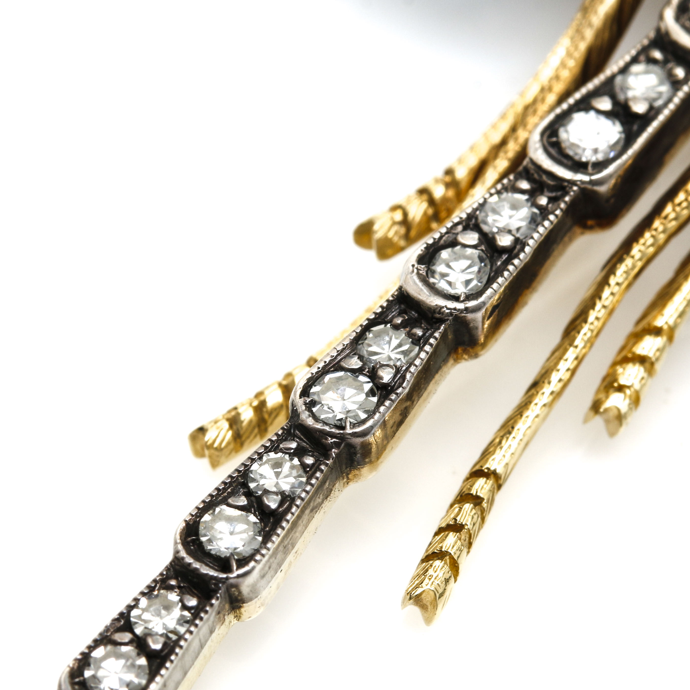 18K Two-Tone Gold Art Nouveau Enameled 2.94 CTW Diamond, Sapphire, and Ruby Dragonfly Brooch