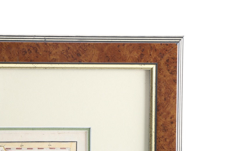 Hand-Colored Etching Map of Scotland