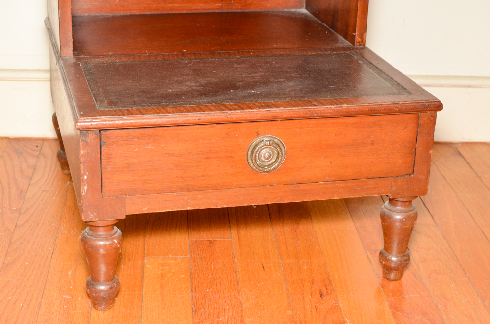 Vintage Federal Style Cherry Bed Steps