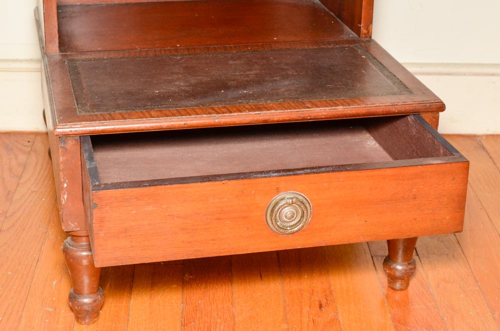 Vintage Federal Style Cherry Bed Steps
