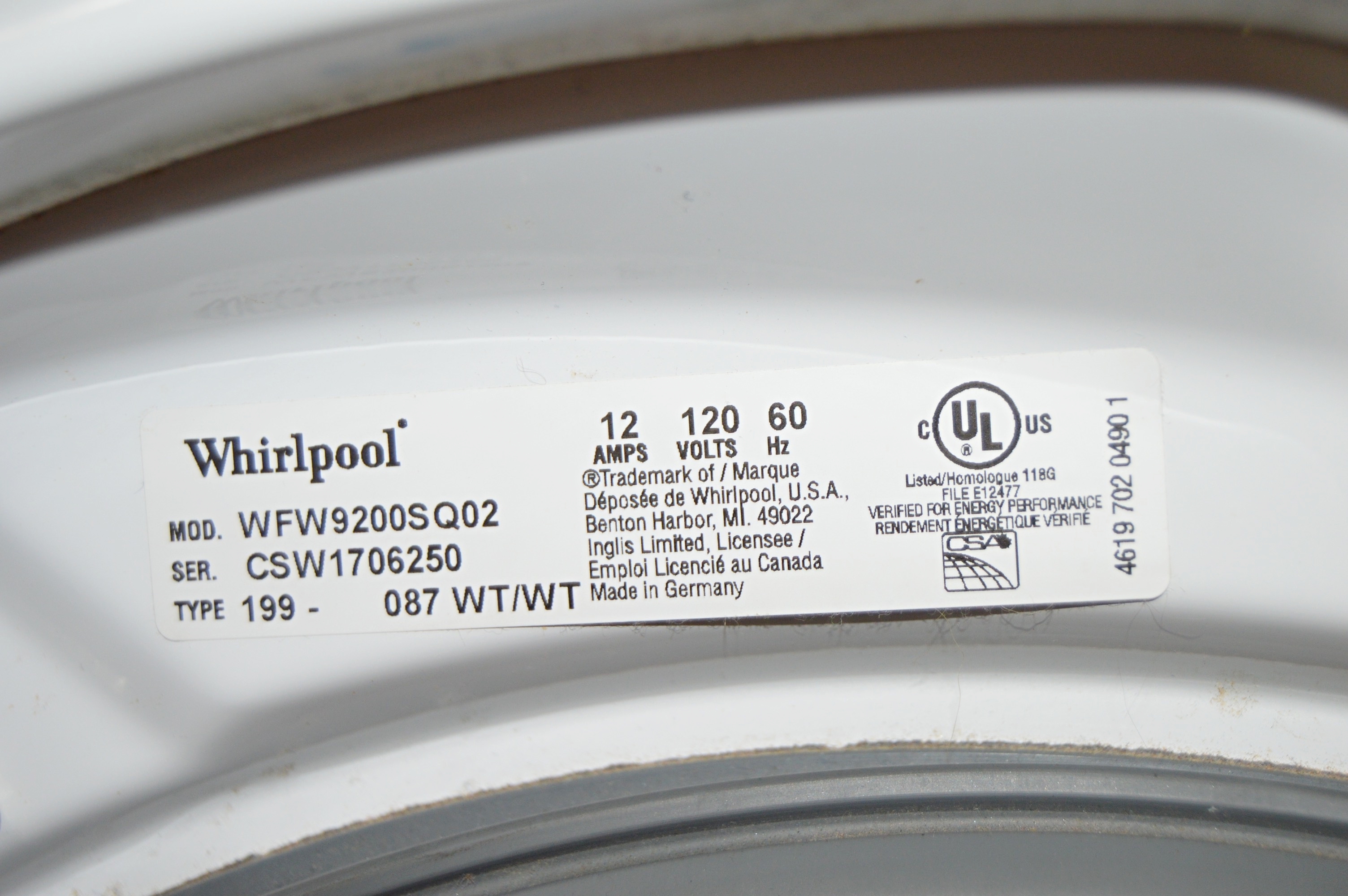 Whirlpool Duet Washer