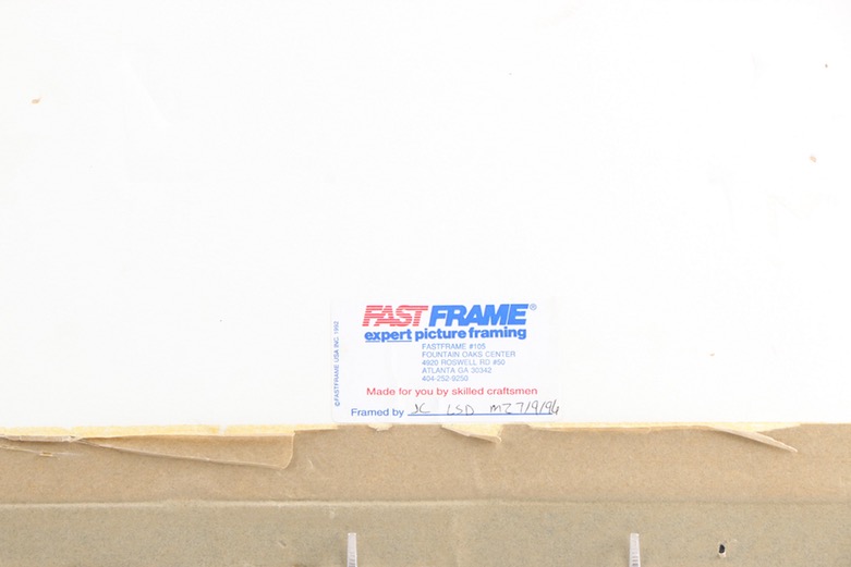 Framed Lithograph of a Map of Scotland