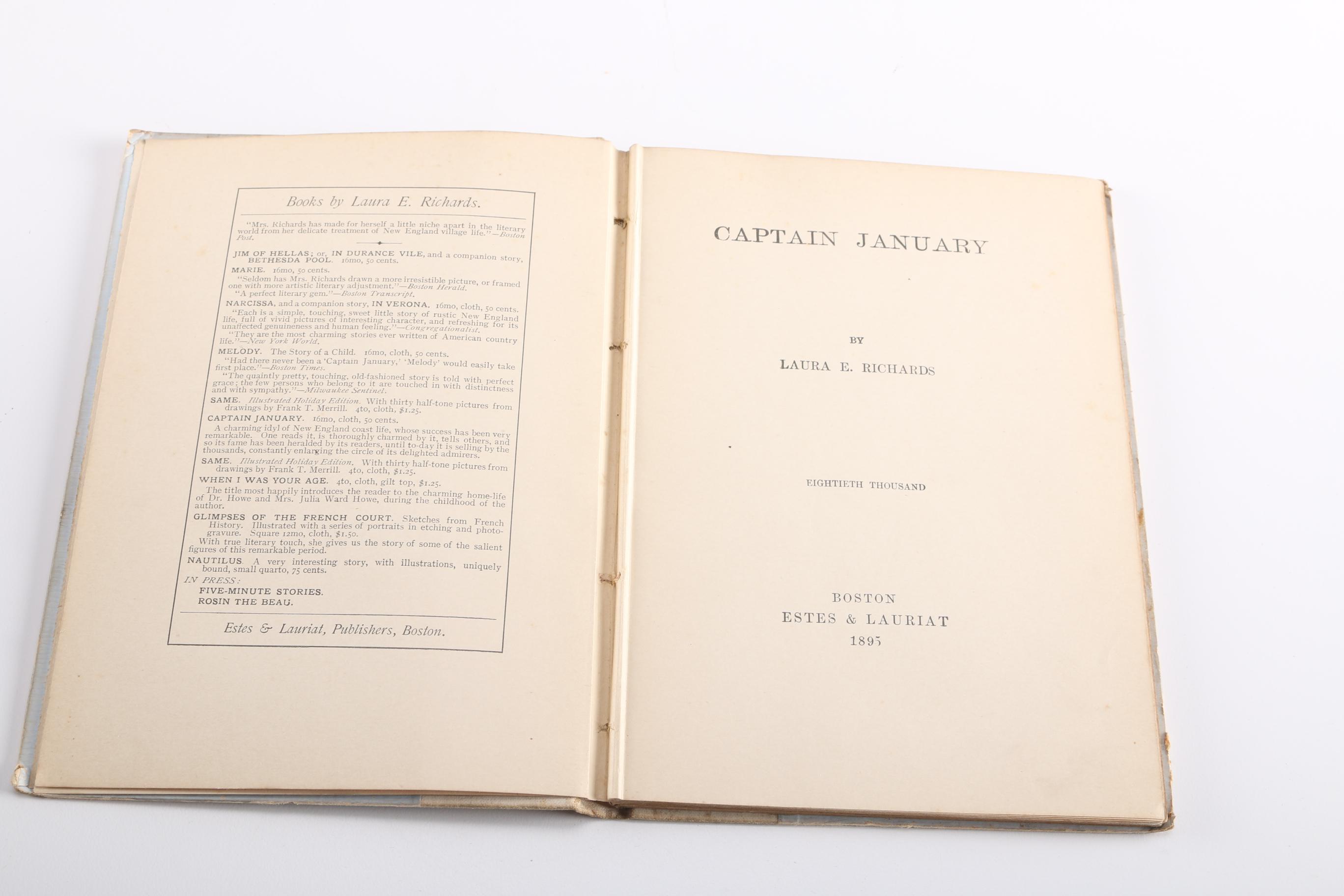 Antique Late 19th Century Fiction Books